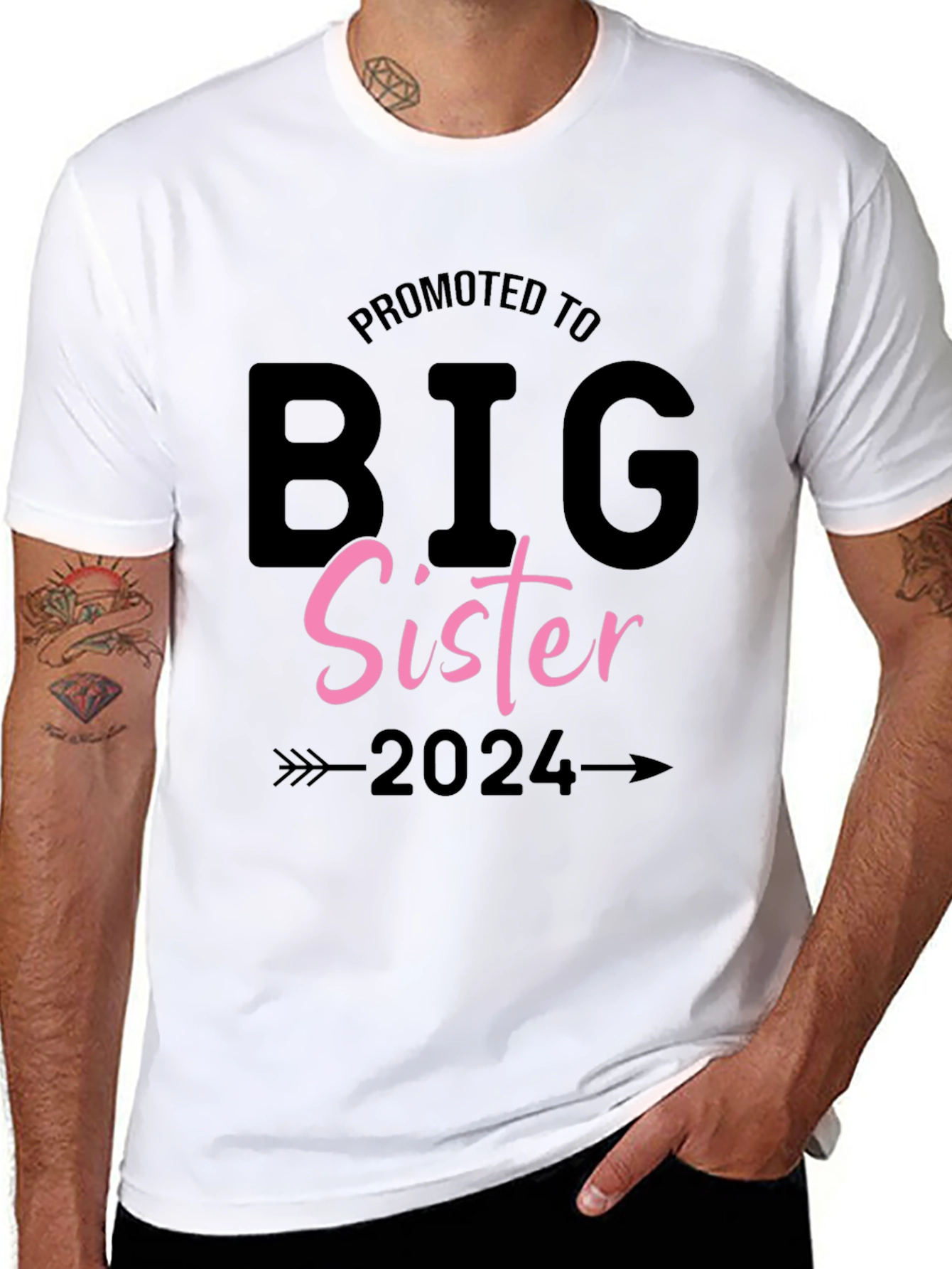 Promoted to Big Sister 2024 T-Shirt