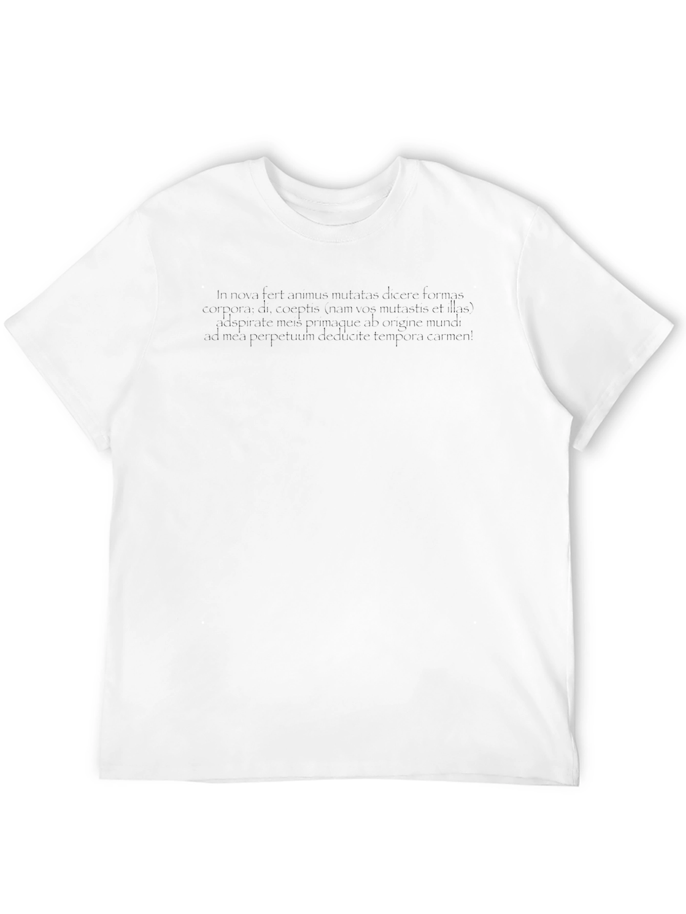 Latin Quote Black T-Shirt