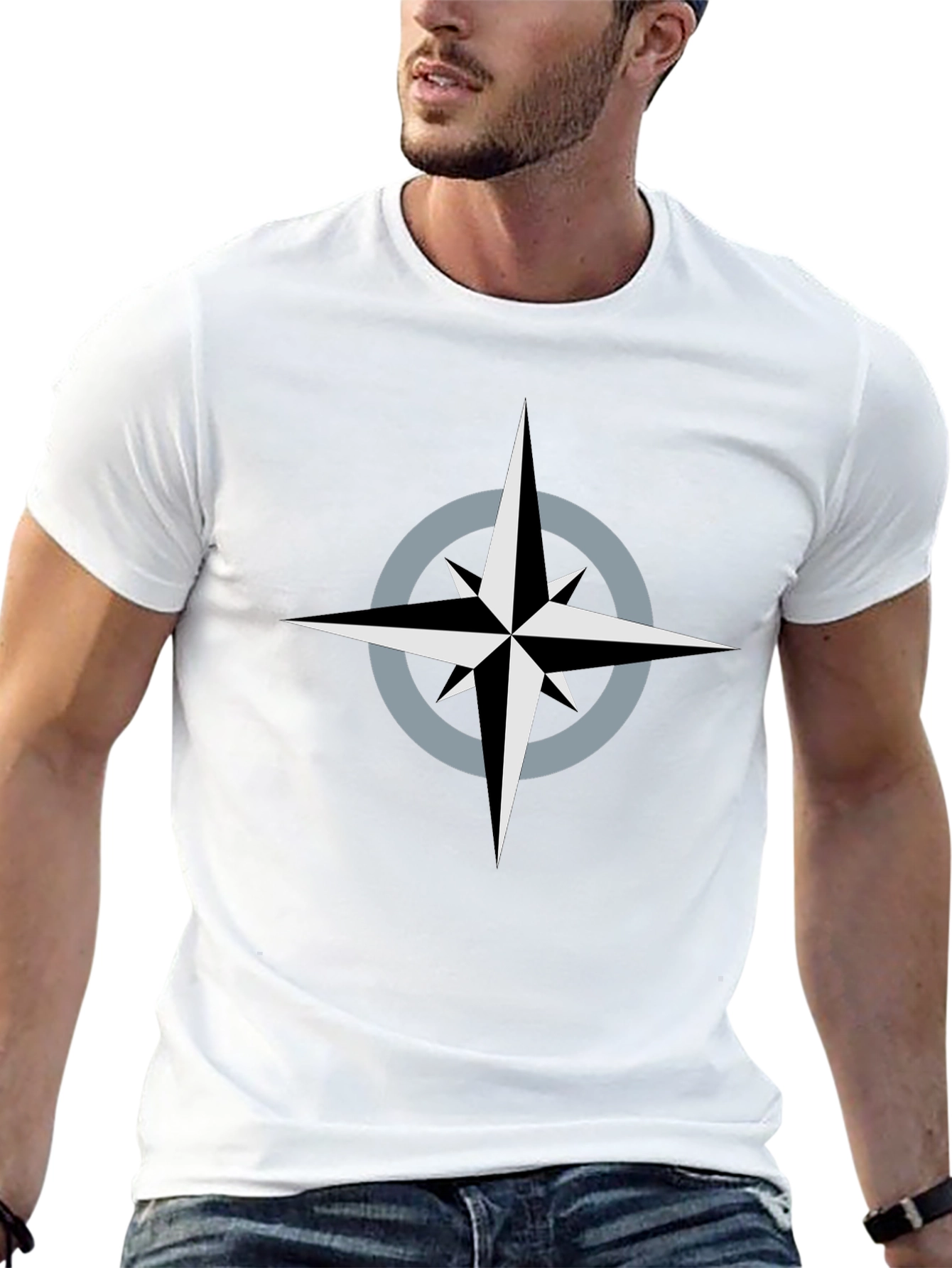 Compass Star Black T-Shirt