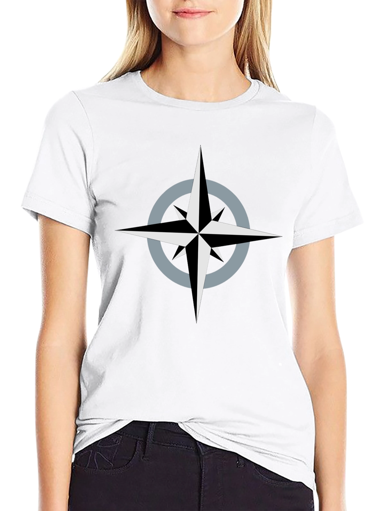 Compass Star Black T-Shirt