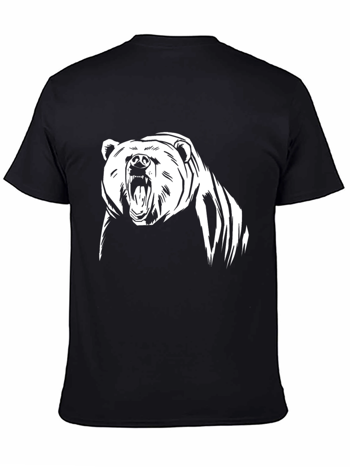 Roaring Bear Graphic Tee - Black