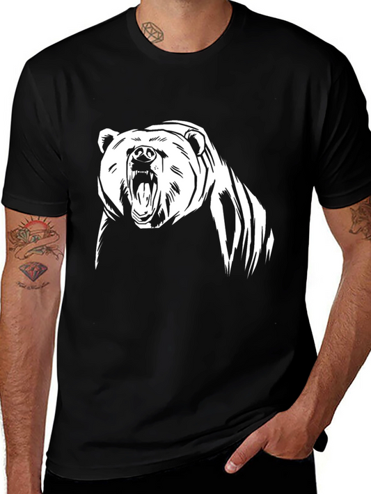 Roaring Bear Graphic Tee - Black