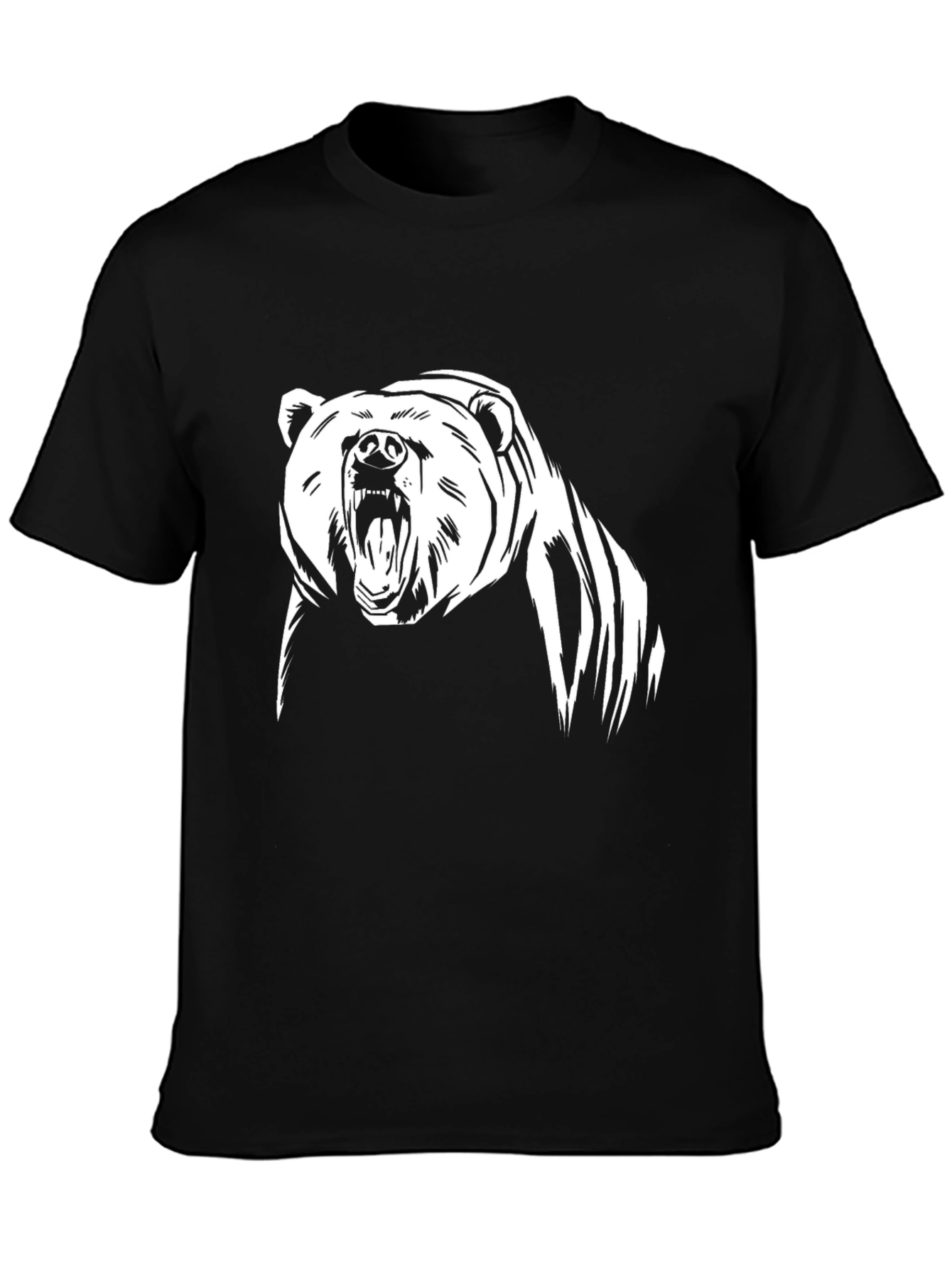 Roaring Bear Graphic Tee - Black