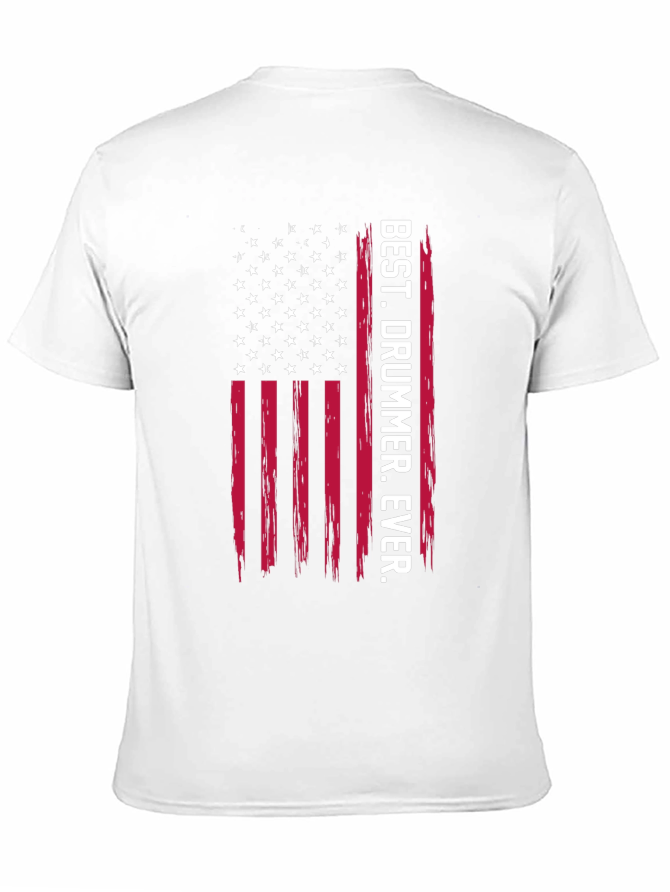 Best Drummer Ever Graphic Tee - USA Flag Style
