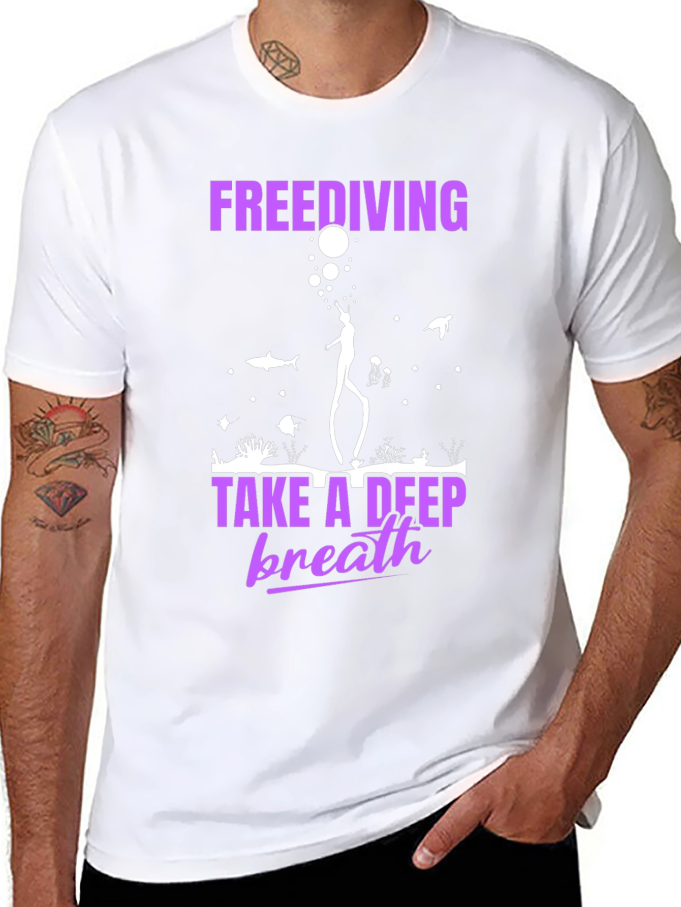 Freediving T-Shirt: Take a Deep Breath