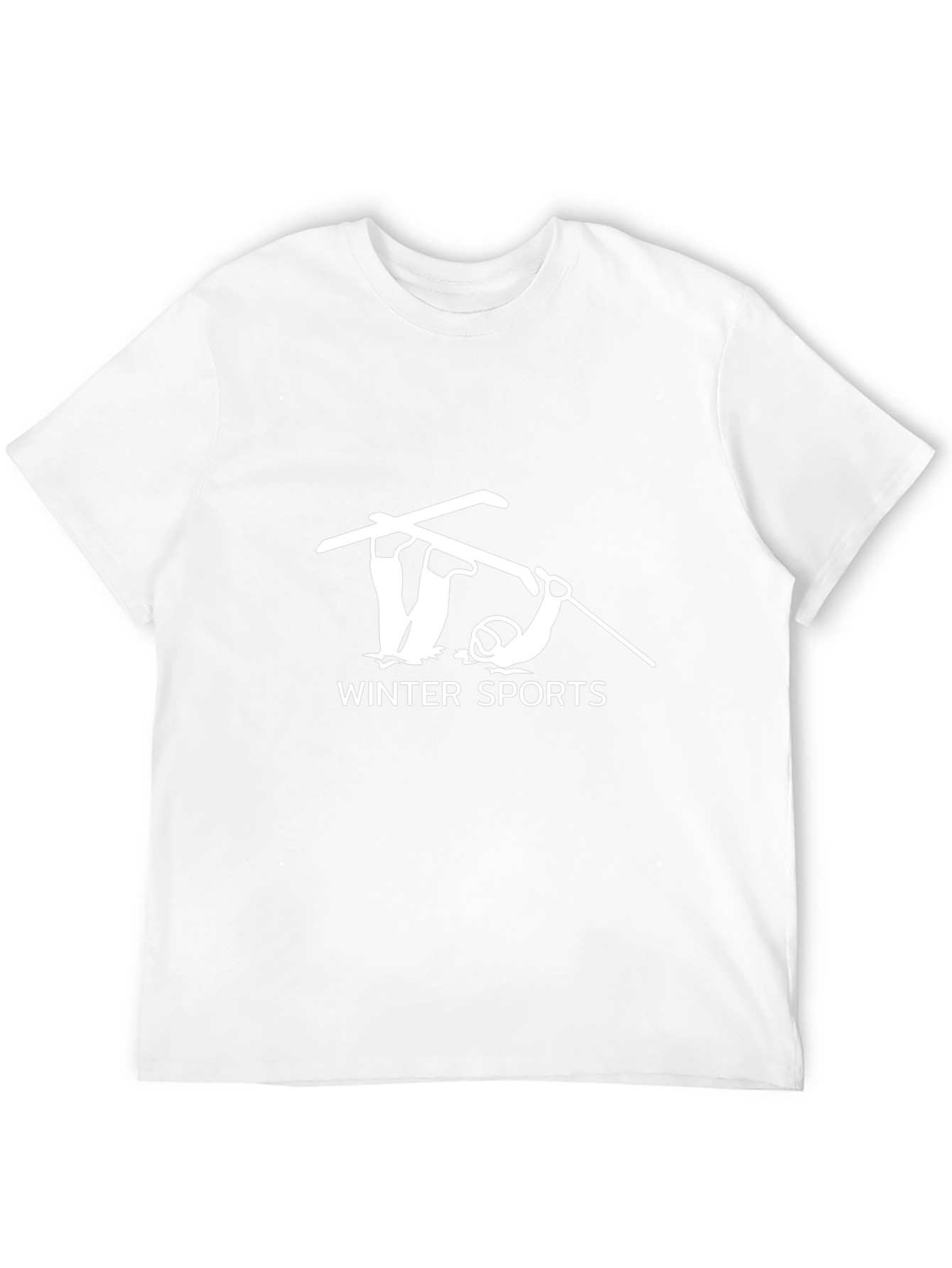 Winter Sports T-Shirt - Skiing Graphic Tee