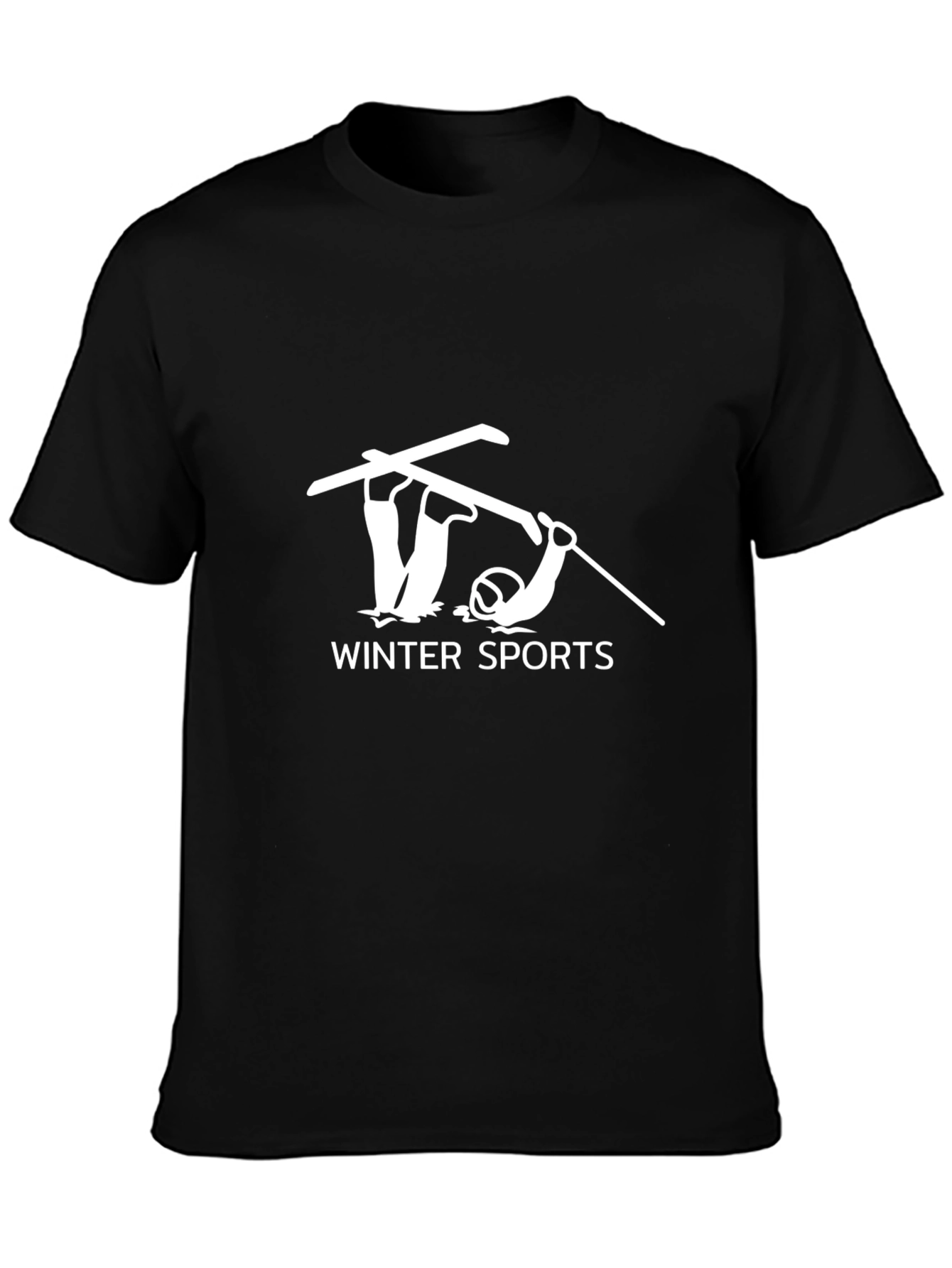 Winter Sports T-Shirt - Skiing Graphic Tee