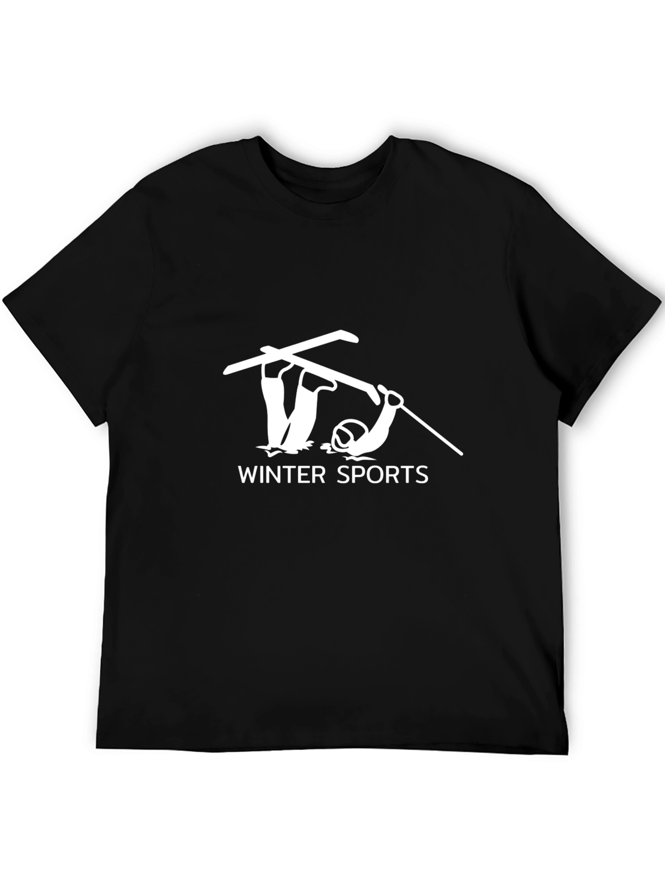 Winter Sports T-Shirt - Skiing Graphic Tee