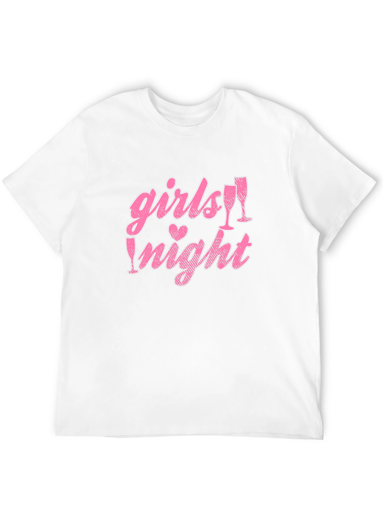 Girls Night Out Tee - Pink Graphic Design