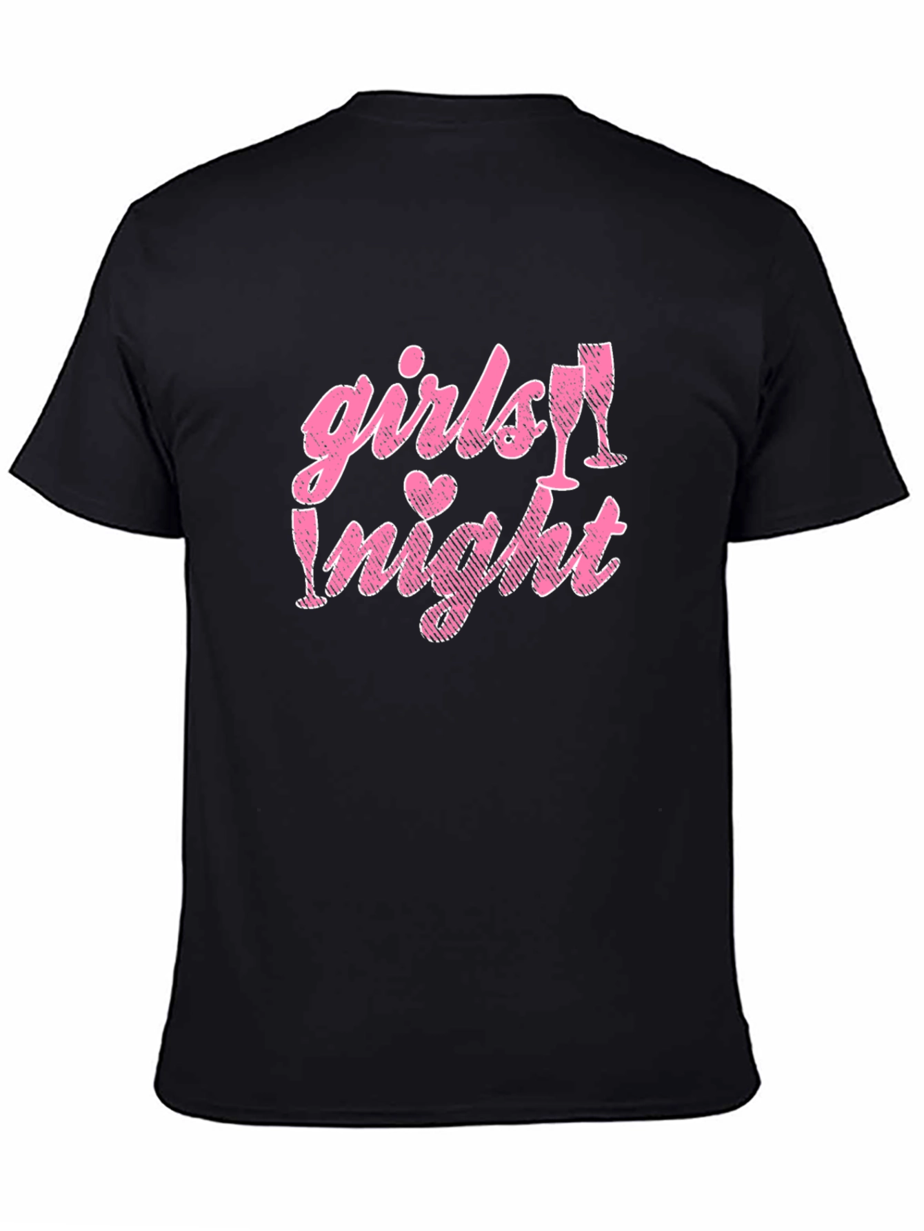 Girls Night Out Tee - Pink Graphic Design