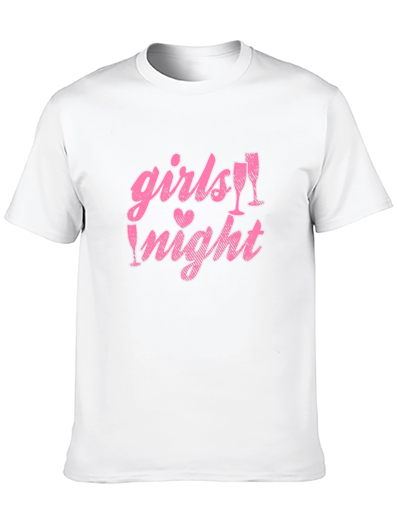 Girls Night Out Tee - Pink Graphic Design