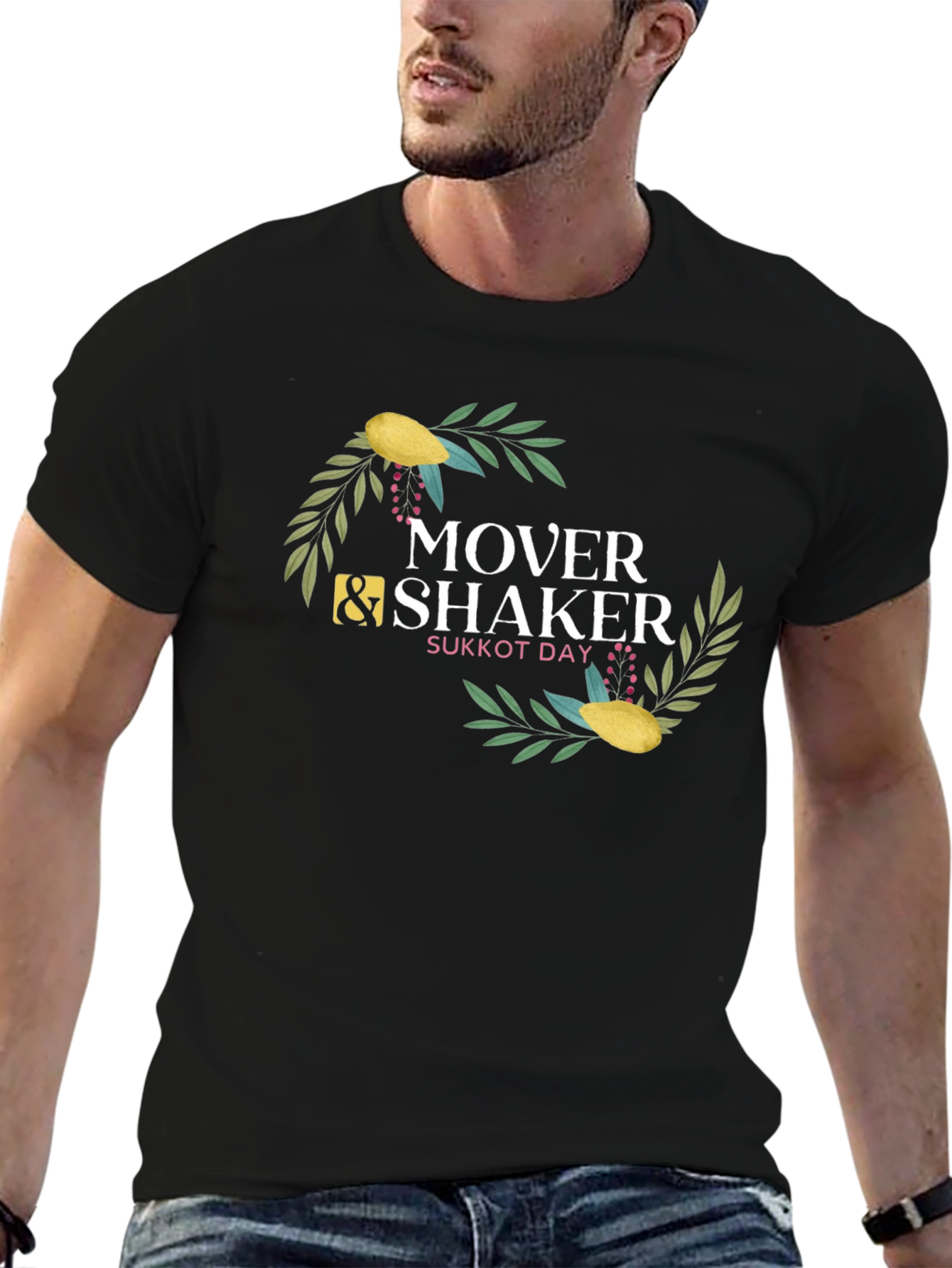 Mover & Shaker Sukkot Day Black Tee