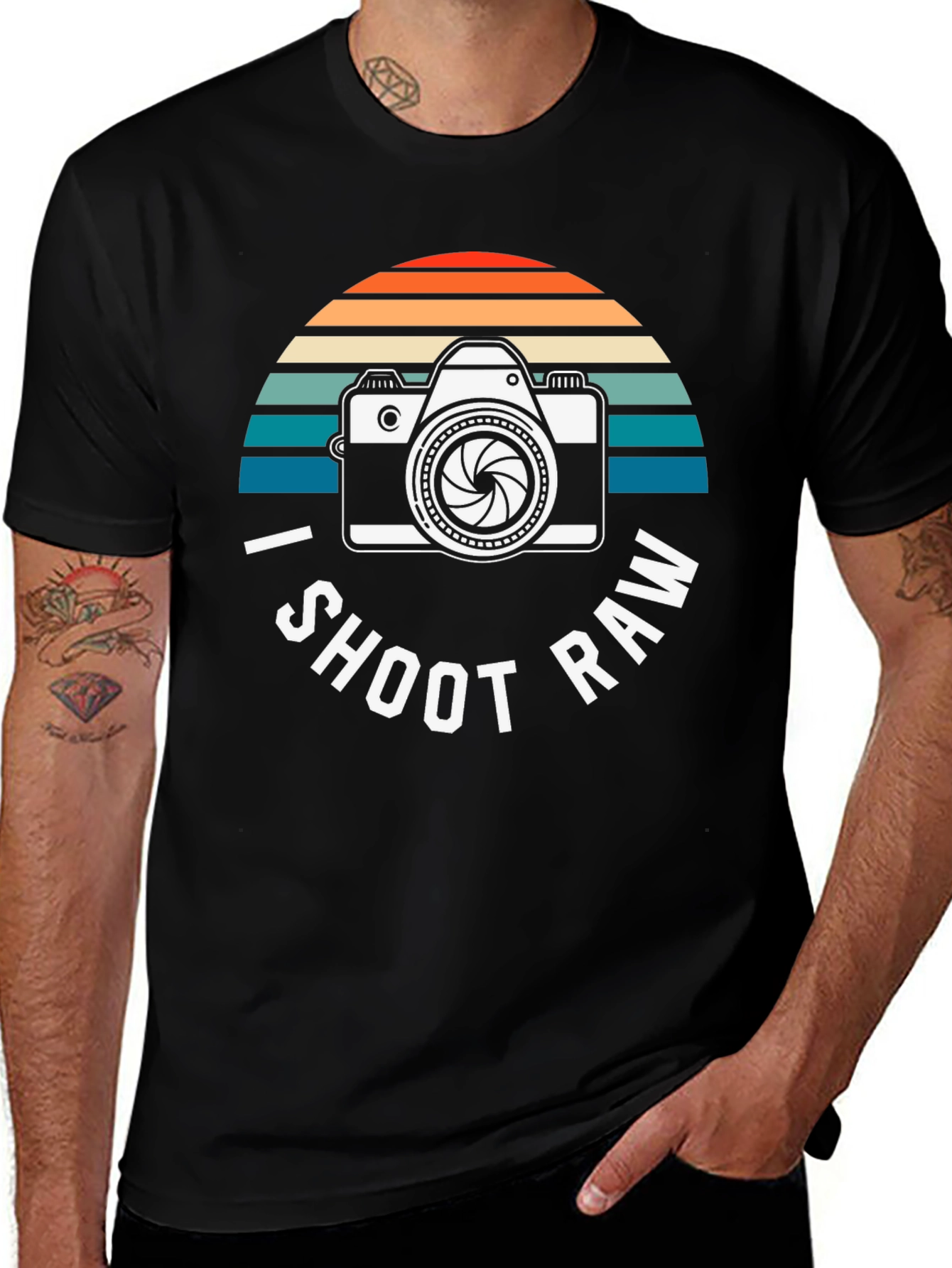 I Shoot RAW Camera Graphic Tee