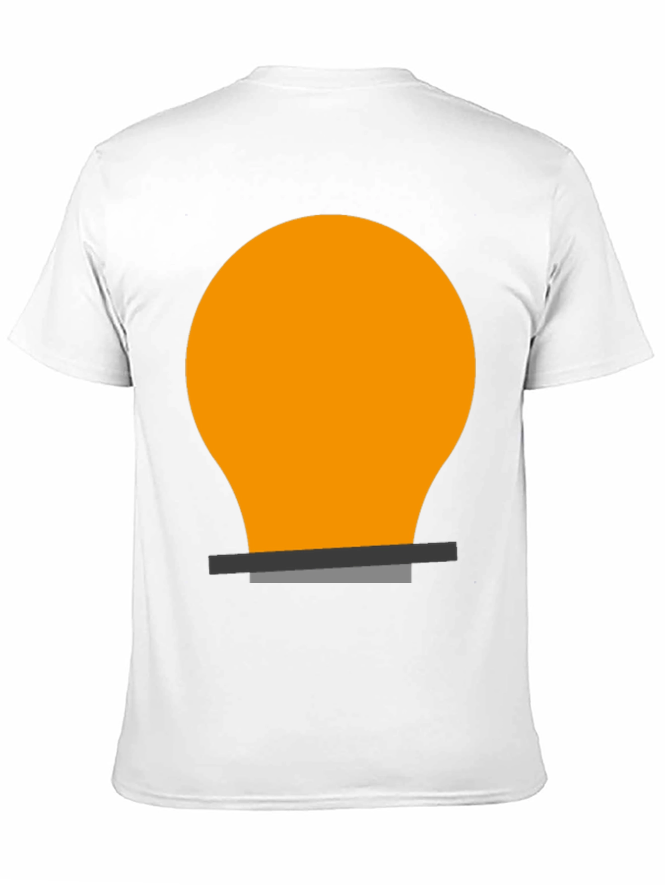 Light Bulb Graphic Tee - Black Cotton Blend