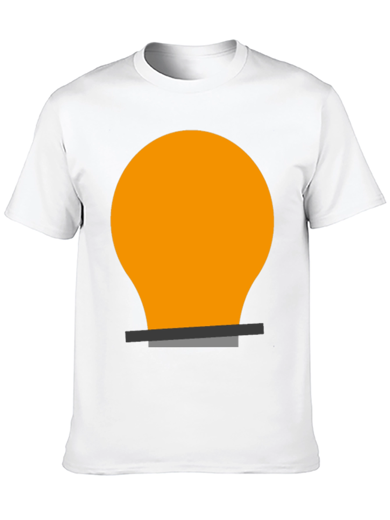 Light Bulb Graphic Tee - Black Cotton Blend