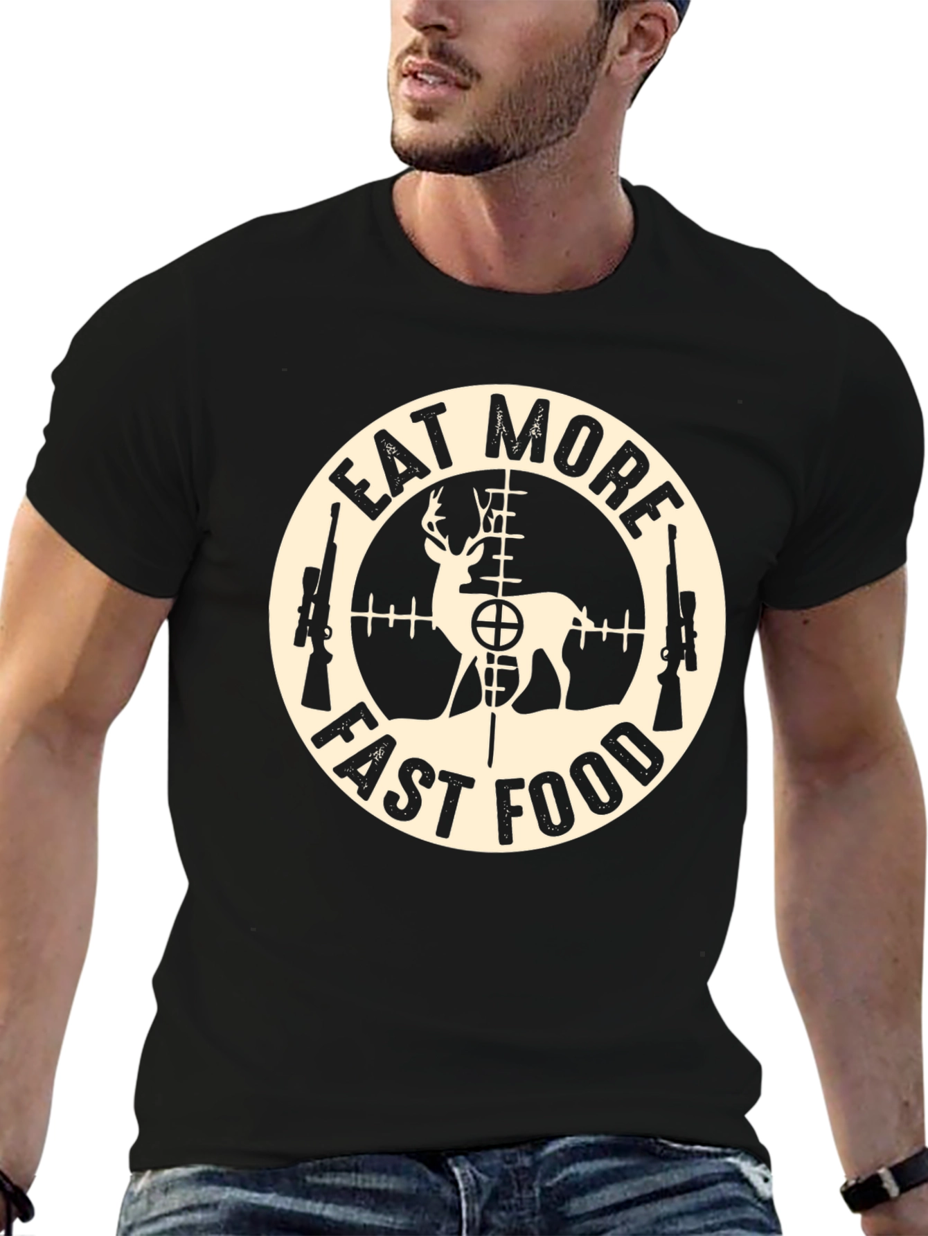 Eat More Fast Food Deer Hunting T-Shirt