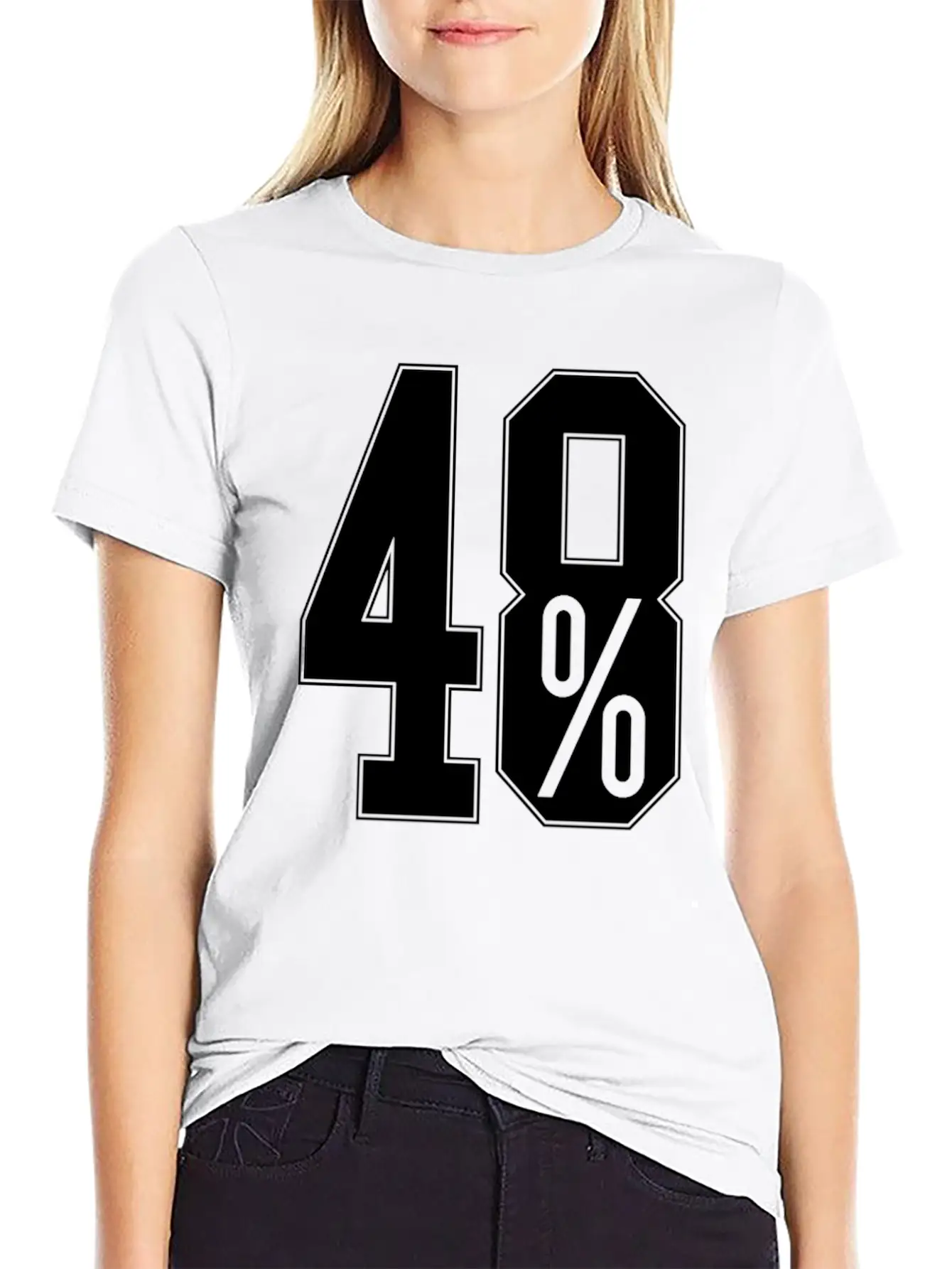 48 Percent EU Referendum Unisex Casual T-Shirt – Clean Design For Daily Comfort