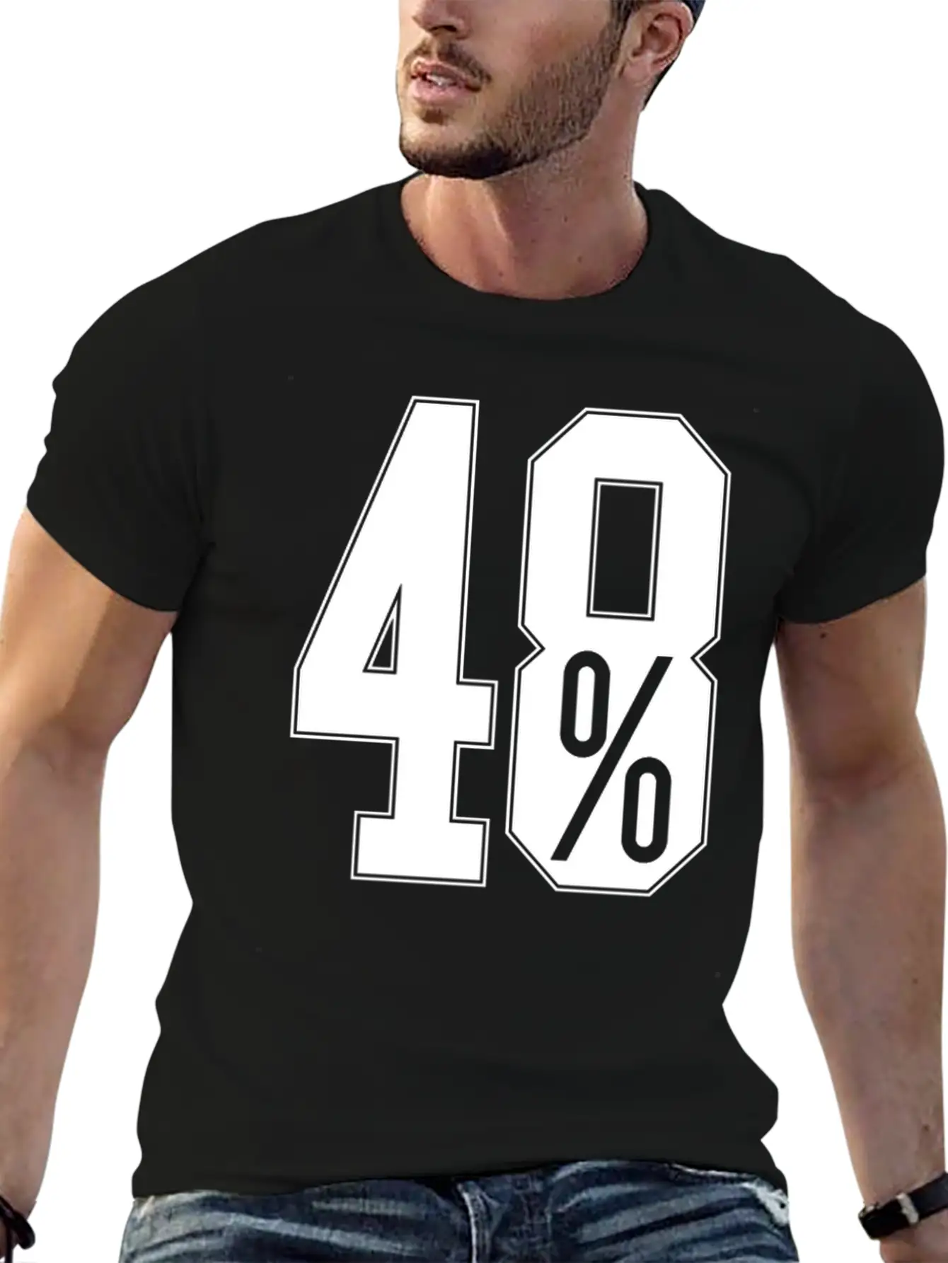48 Percent EU Referendum Unisex Casual T-Shirt – Clean Design For Daily Comfort