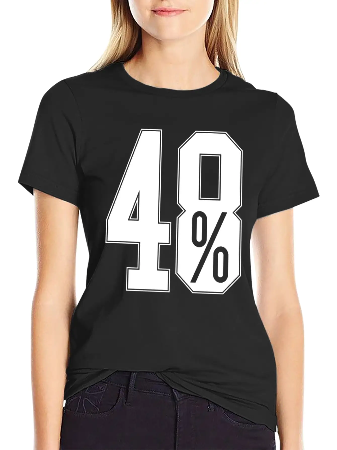 48 Percent EU Referendum Unisex Casual T-Shirt – Clean Design For Daily Comfort