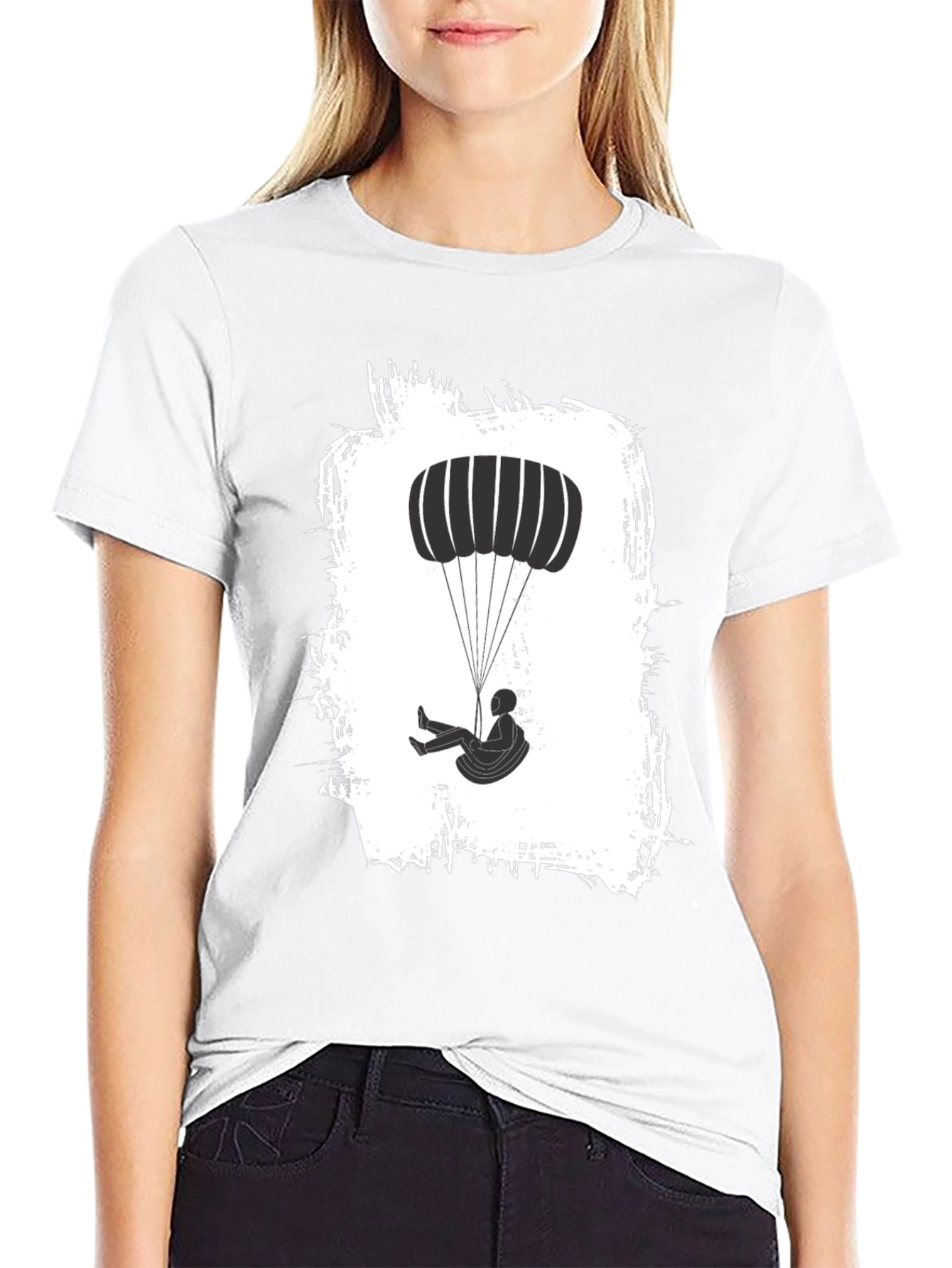 Paragliding T-Shirt - Black Graphic Tee