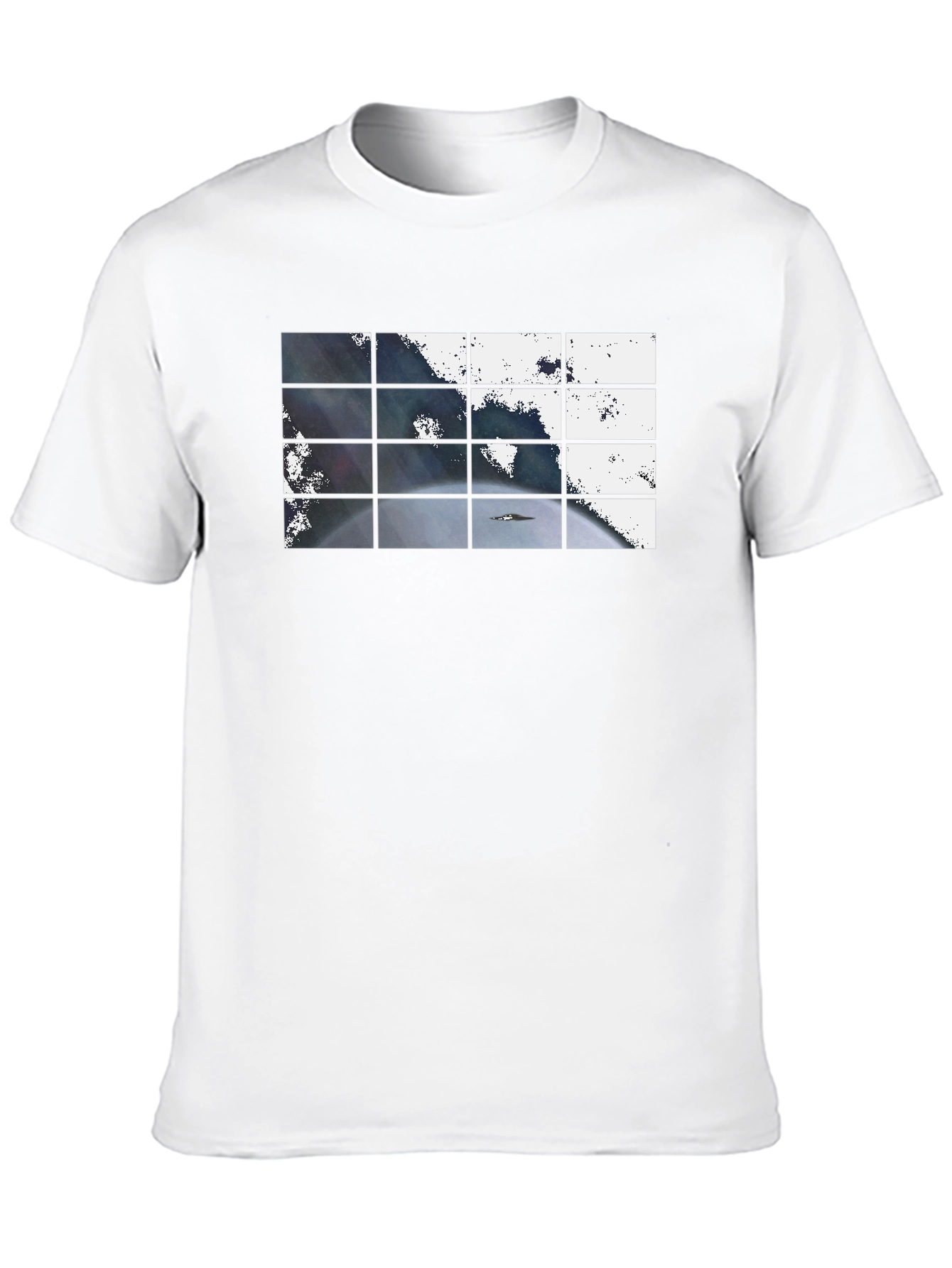Abstract Grid Graphic T-Shirt