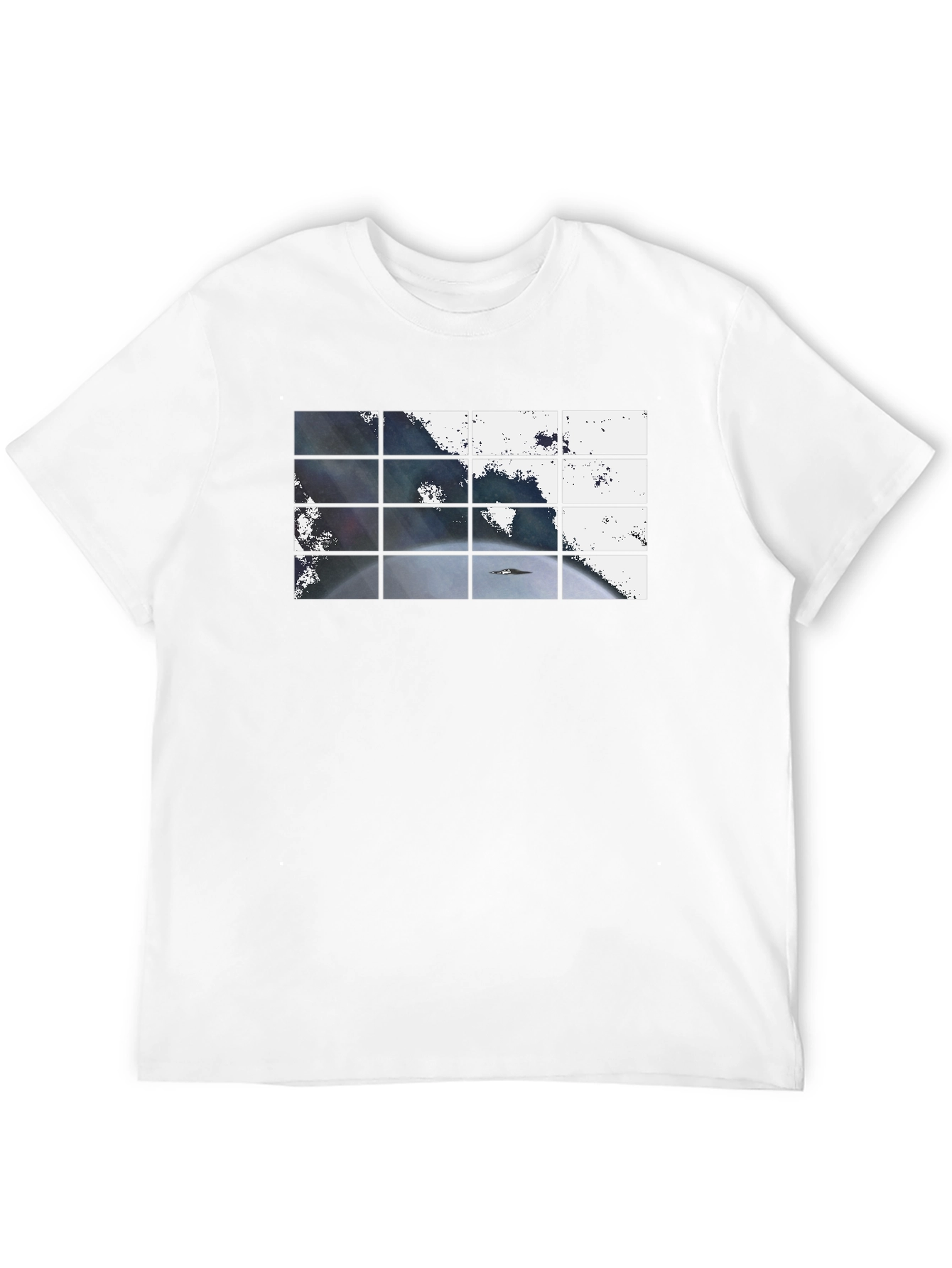 Abstract Grid Graphic T-Shirt