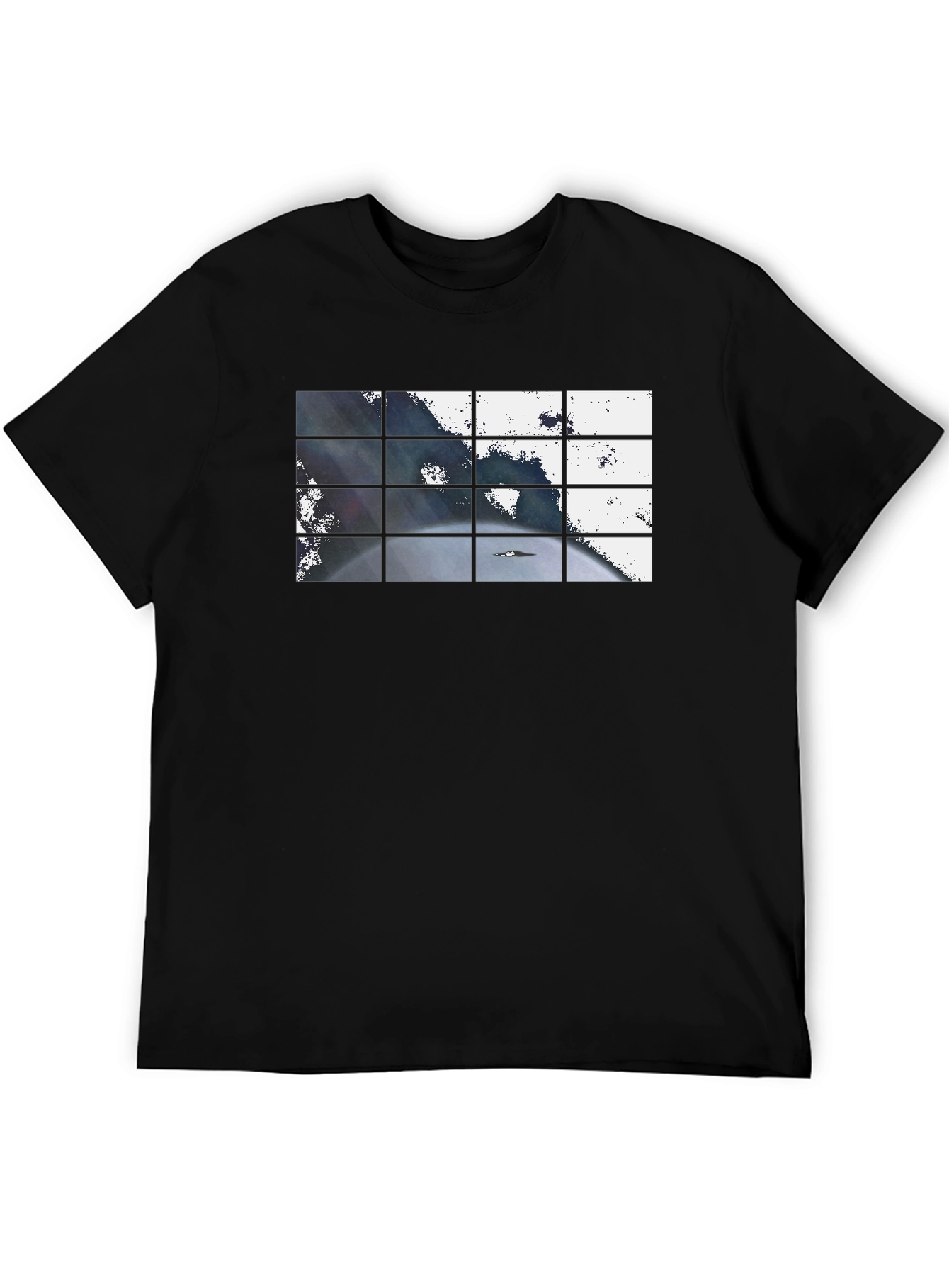 Abstract Grid Graphic T-Shirt
