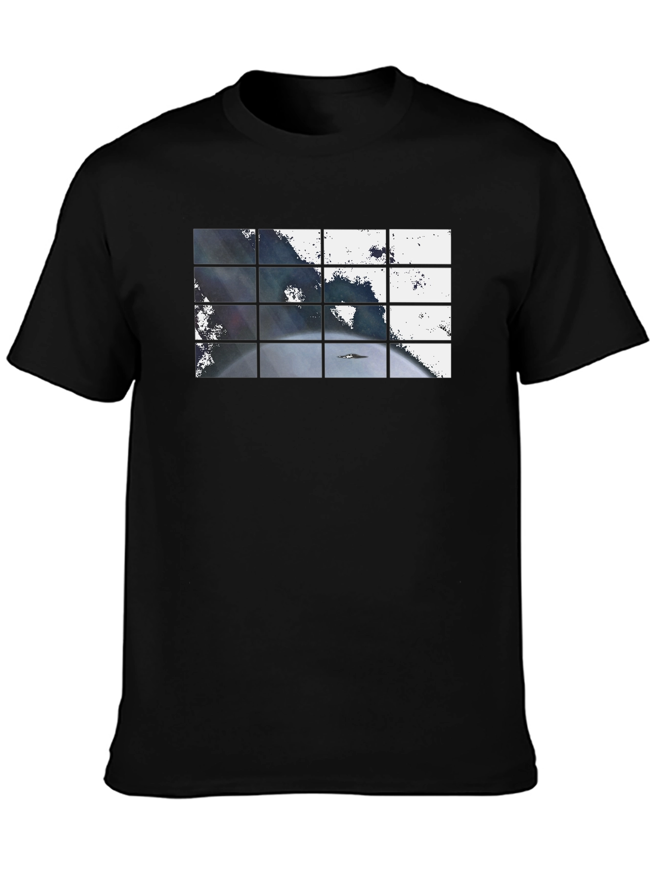 Abstract Grid Graphic T-Shirt