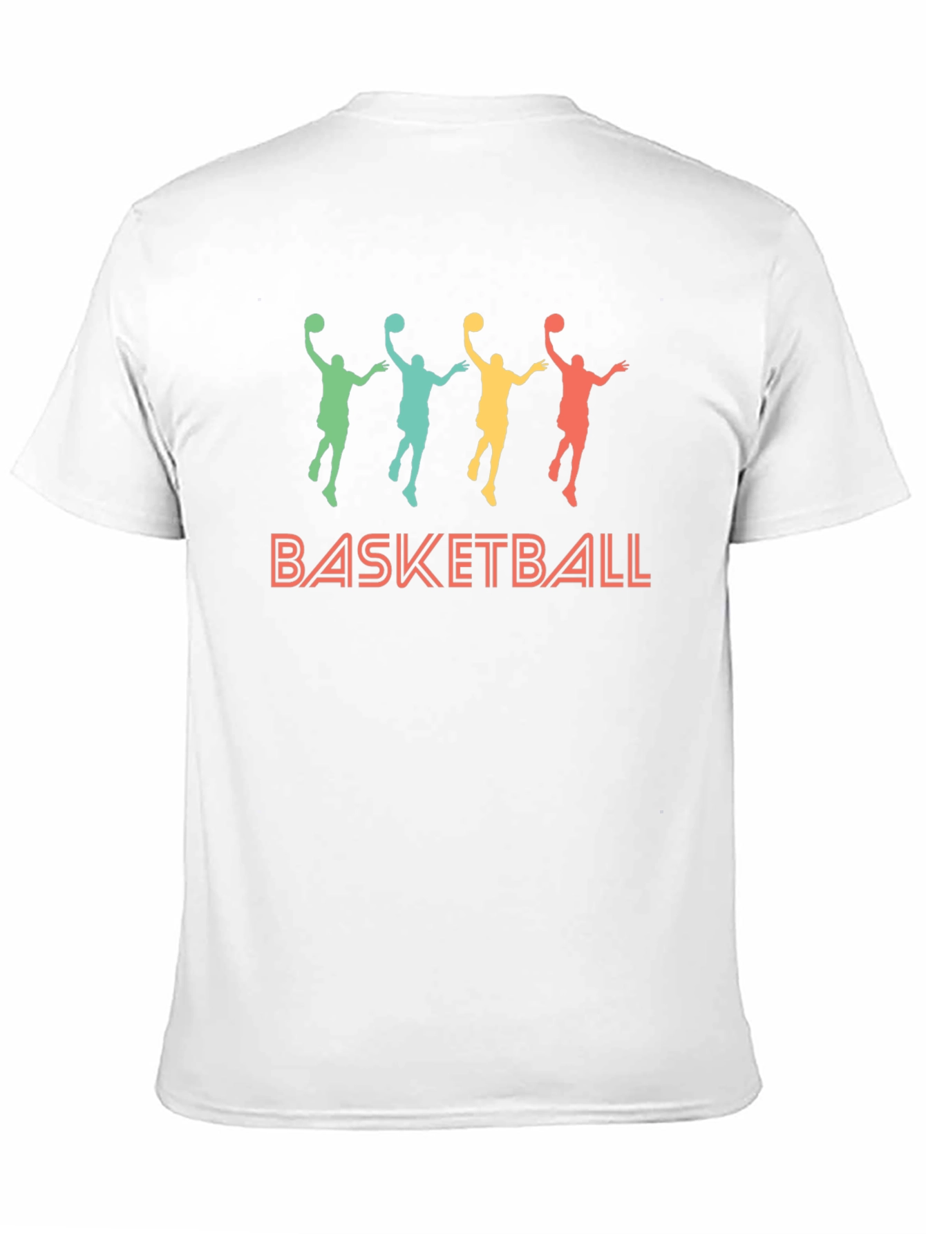 Basketball Silhouette Graphic T-Shirt - Retro Style
