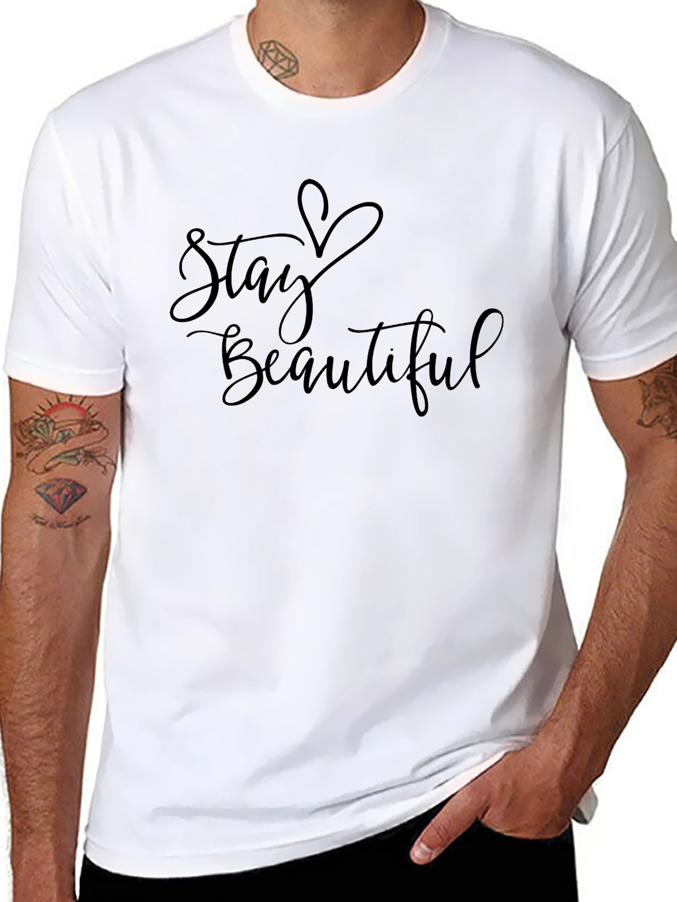 Stay Beautiful Graphic T-Shirt - Stylish Unisex Tee
