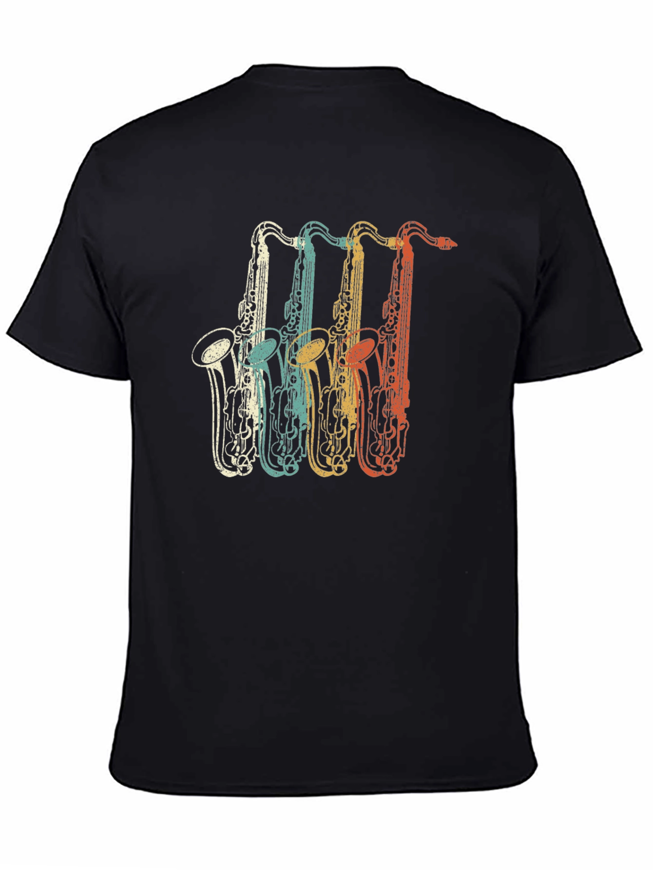 Retro Saxophone T-Shirt - Music Lover Tee