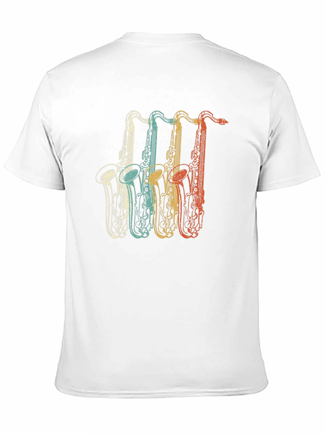 Retro Saxophone T-Shirt - Music Lover Tee