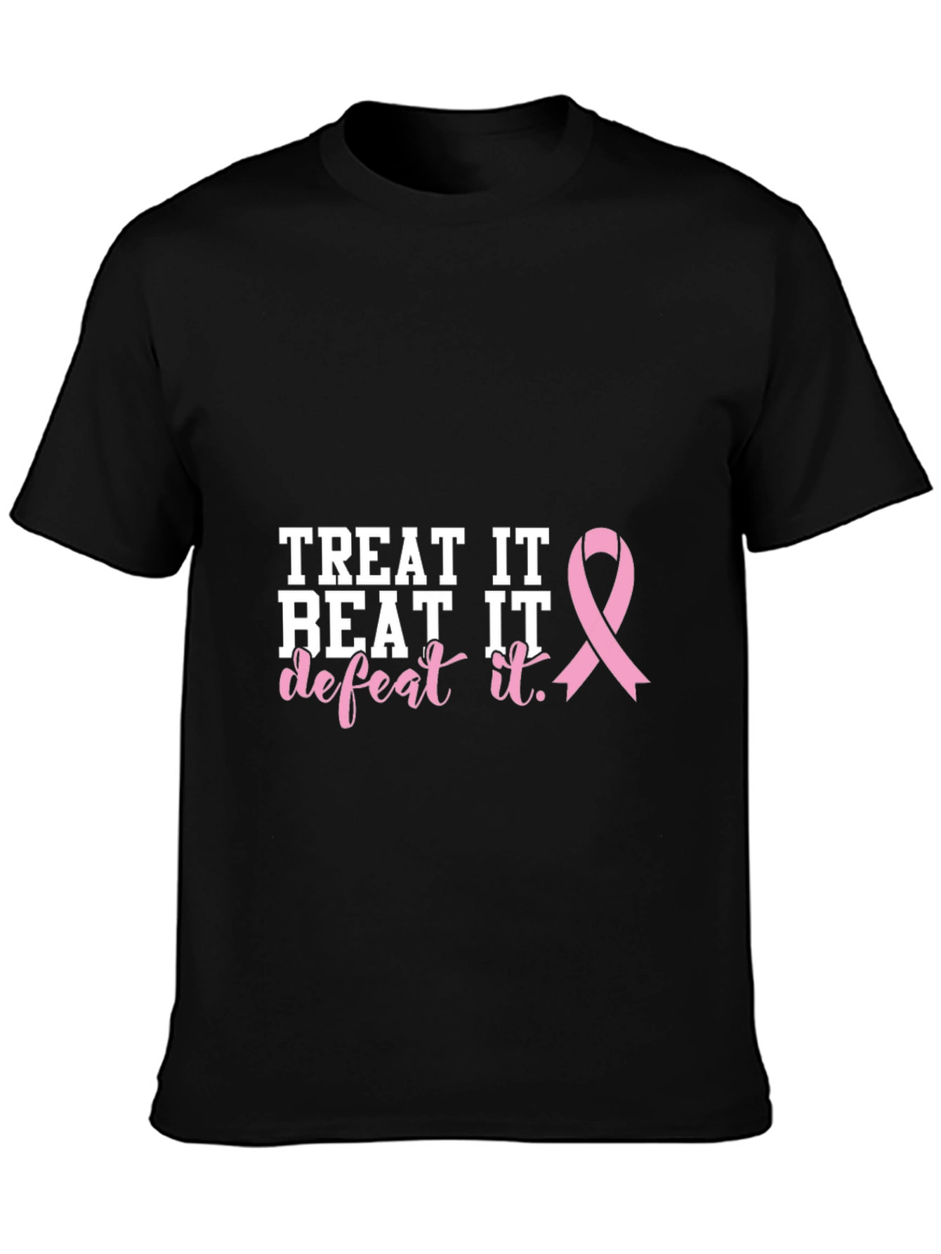 Breast Cancer Awareness Black T-Shirt