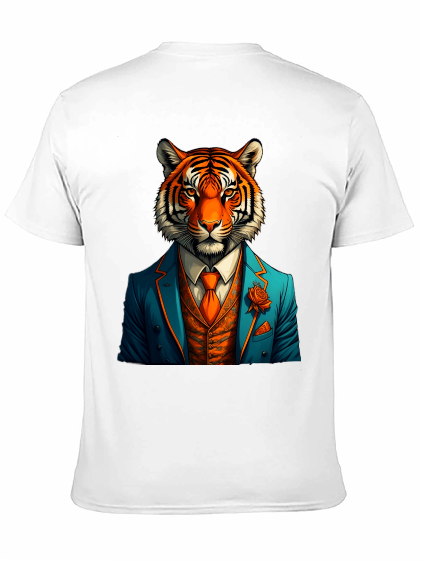 Tiger Suit T-Shirt - Stylish Animal Graphic Tee