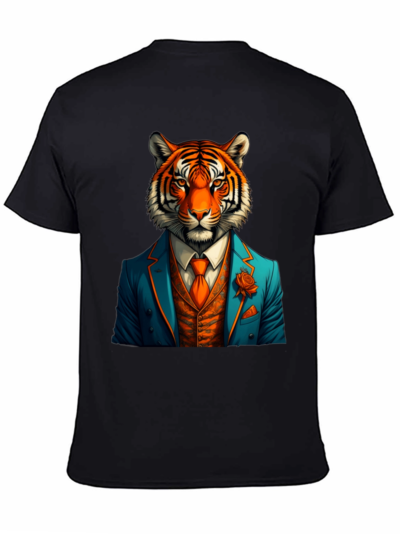 Tiger Suit T-Shirt - Stylish Animal Graphic Tee