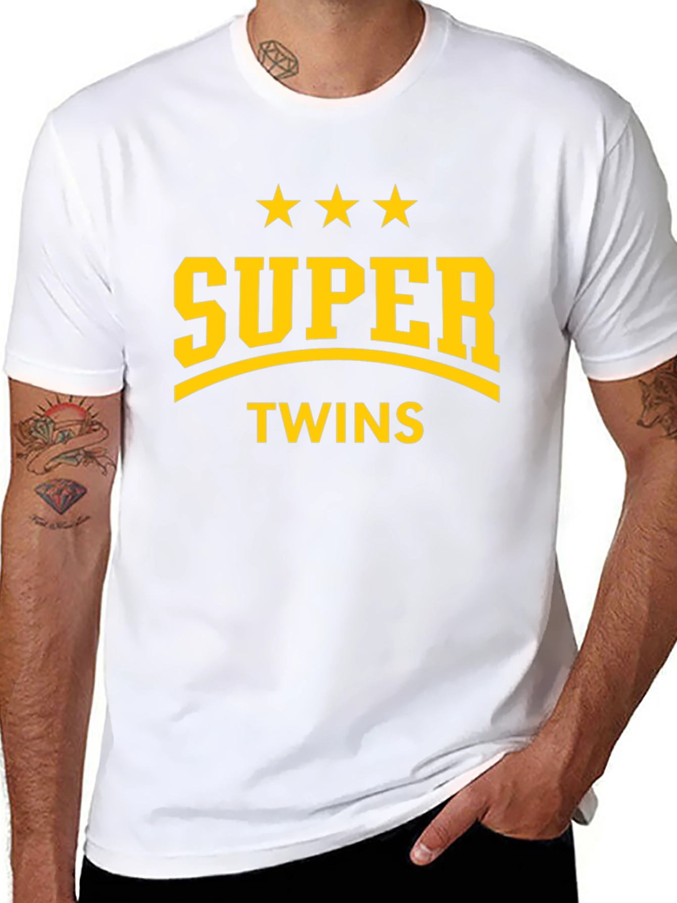Super Twins Graphic T-Shirt - Black