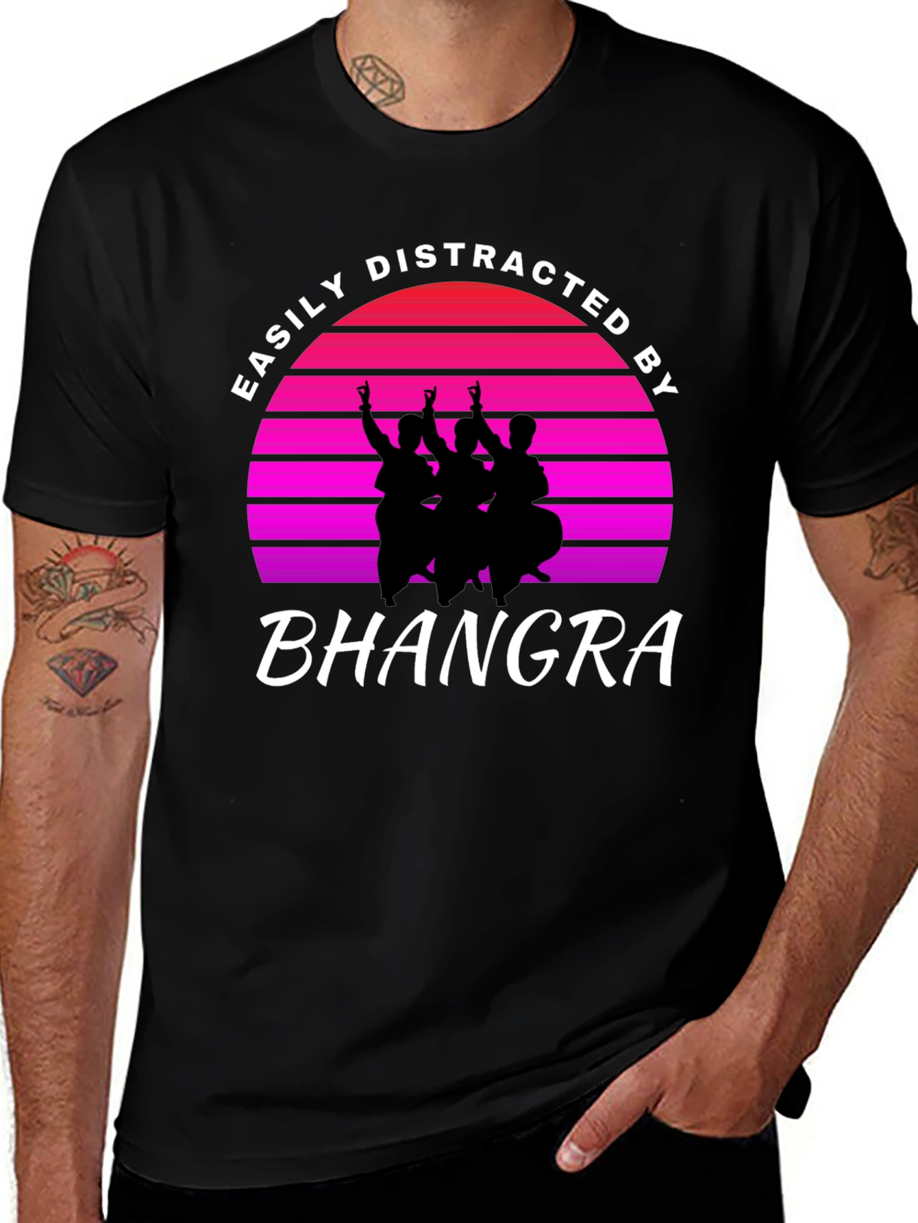 Easily Distracted By Bhangra Graphic Tee