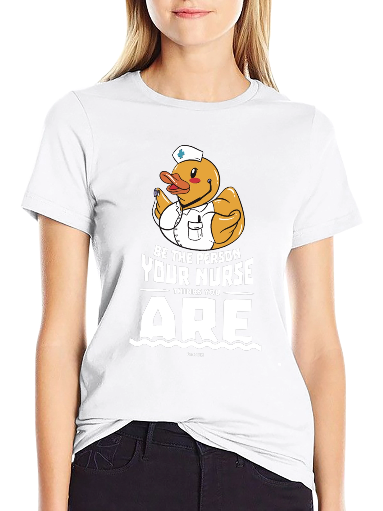 Funny Nurse Duck Graphic Tee