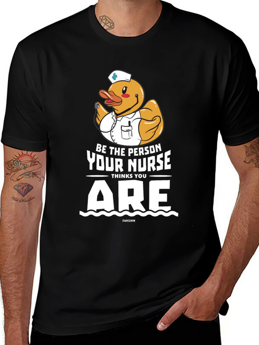 Funny Nurse Duck Graphic Tee