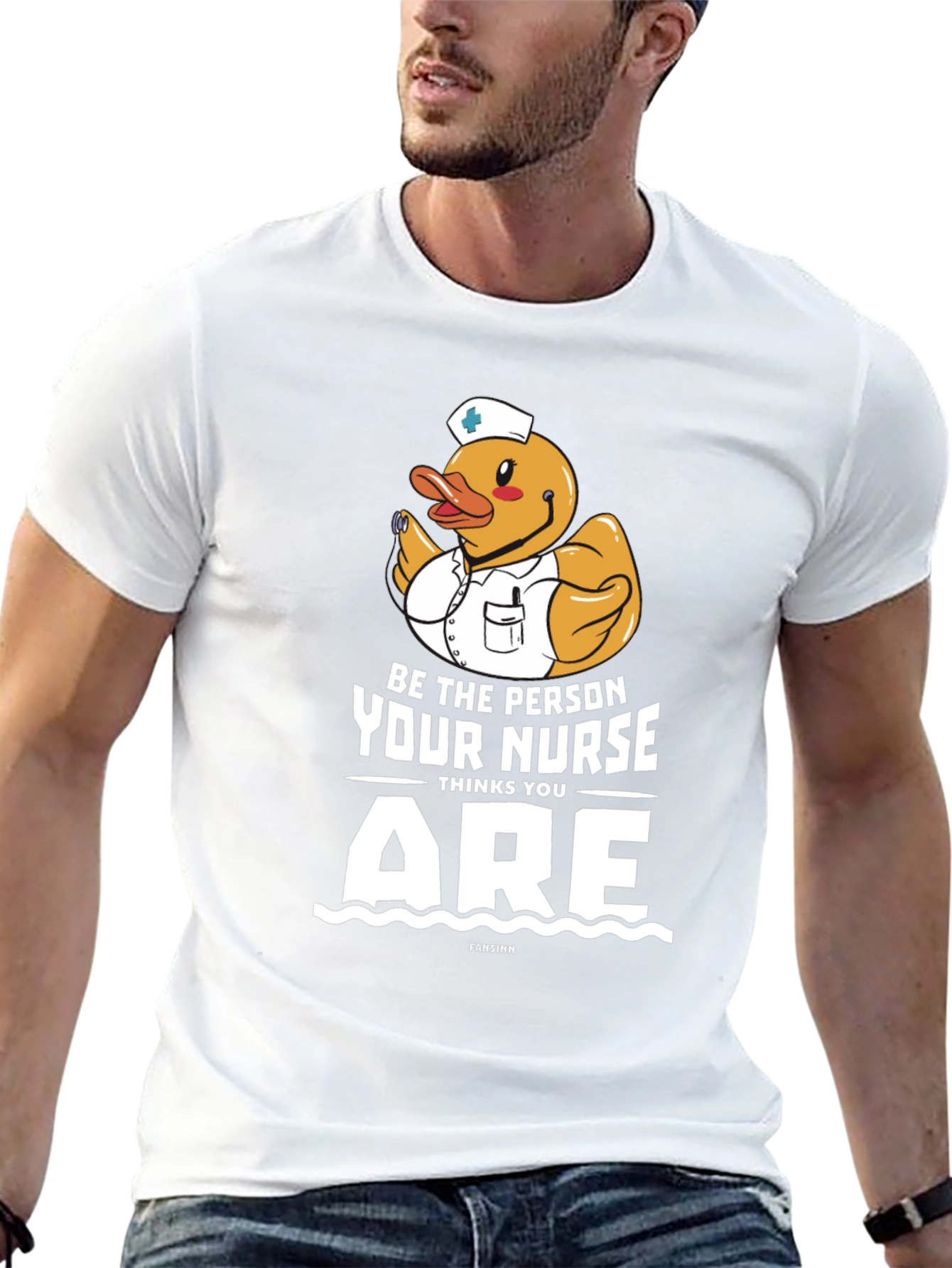 Funny Nurse Duck Graphic Tee