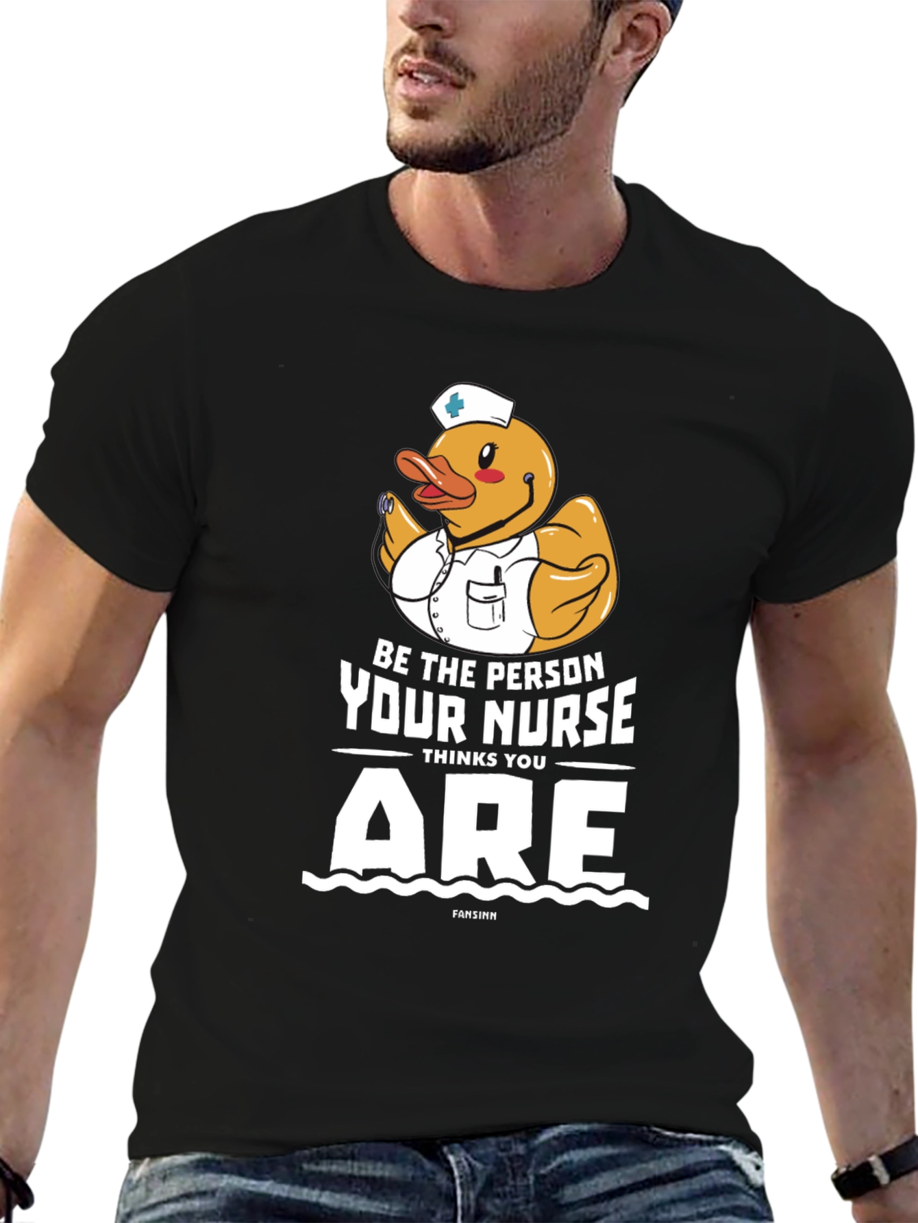 Funny Nurse Duck Graphic Tee