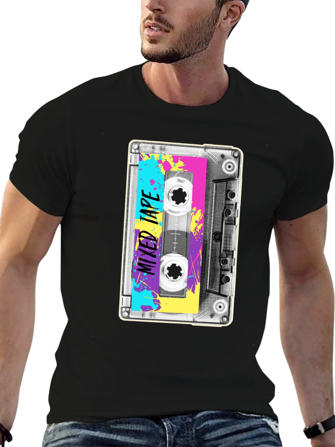 Retro Mixtape T-Shirt - 80s Cassette Graphic Tee