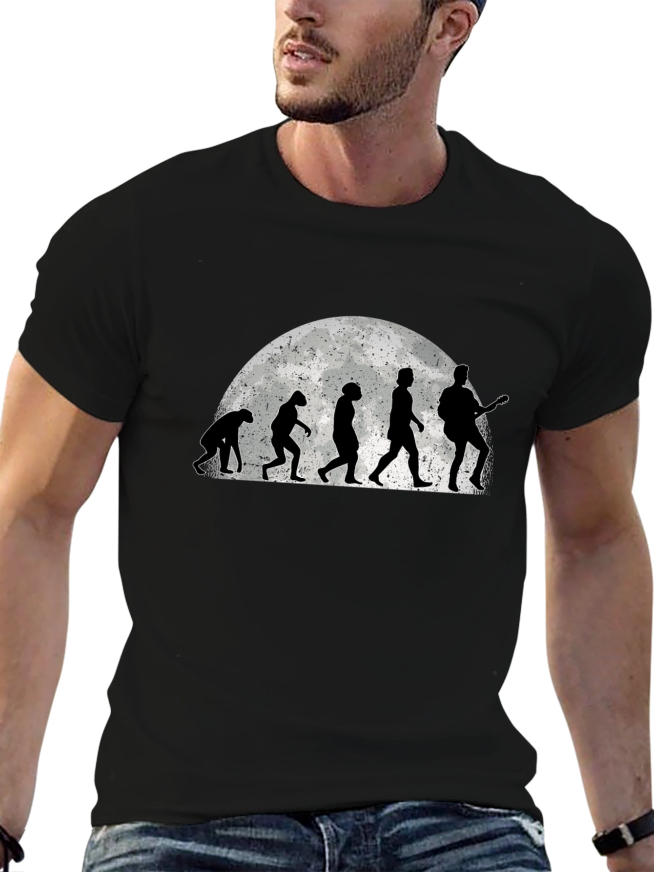 Evolution of Guitarist Graphic Tee