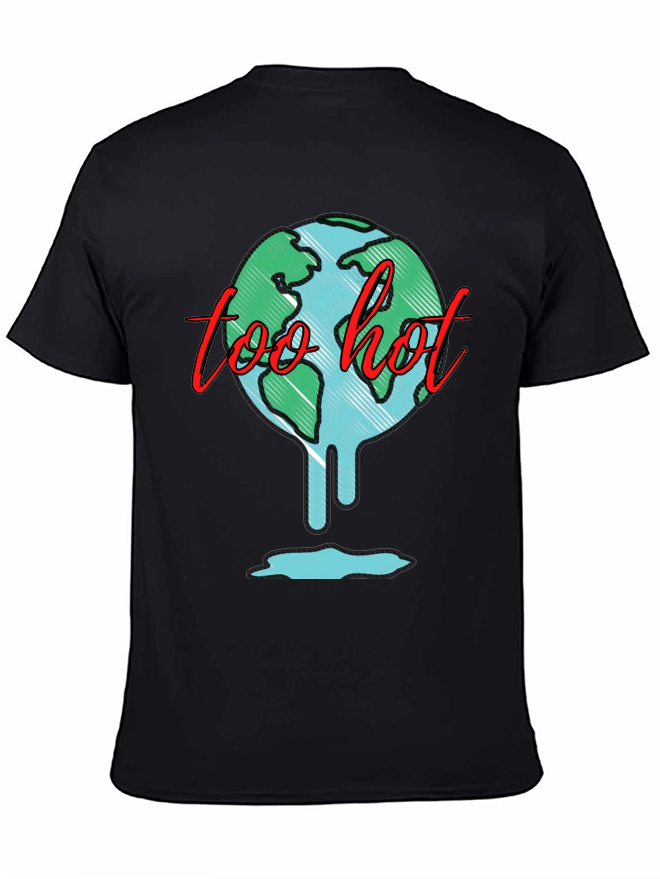 Too Hot Graphic Tee - Global Warming Awareness Shirt