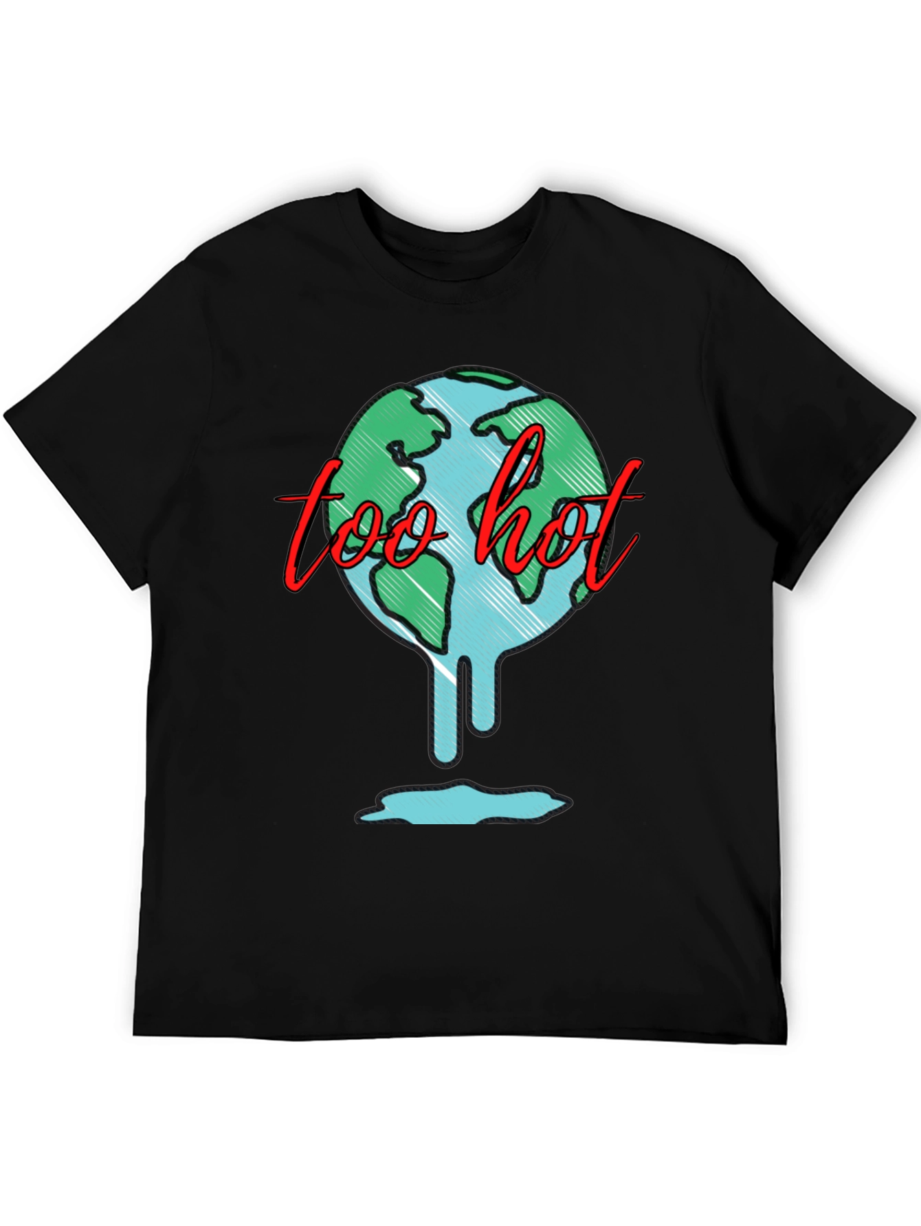 Too Hot Graphic Tee - Global Warming Awareness Shirt