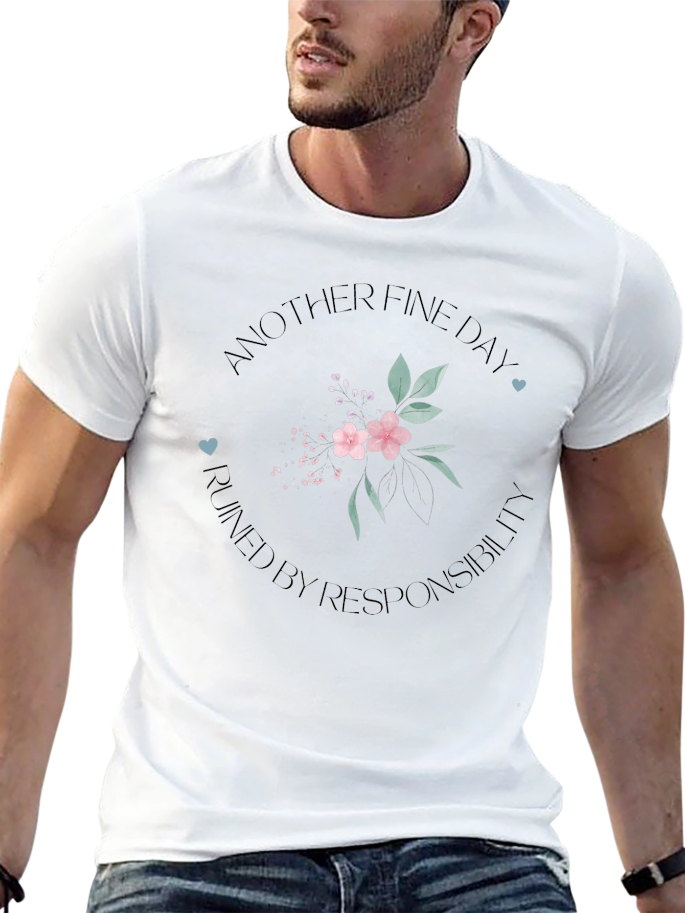 Another Fine Day T-Shirt - Floral Design