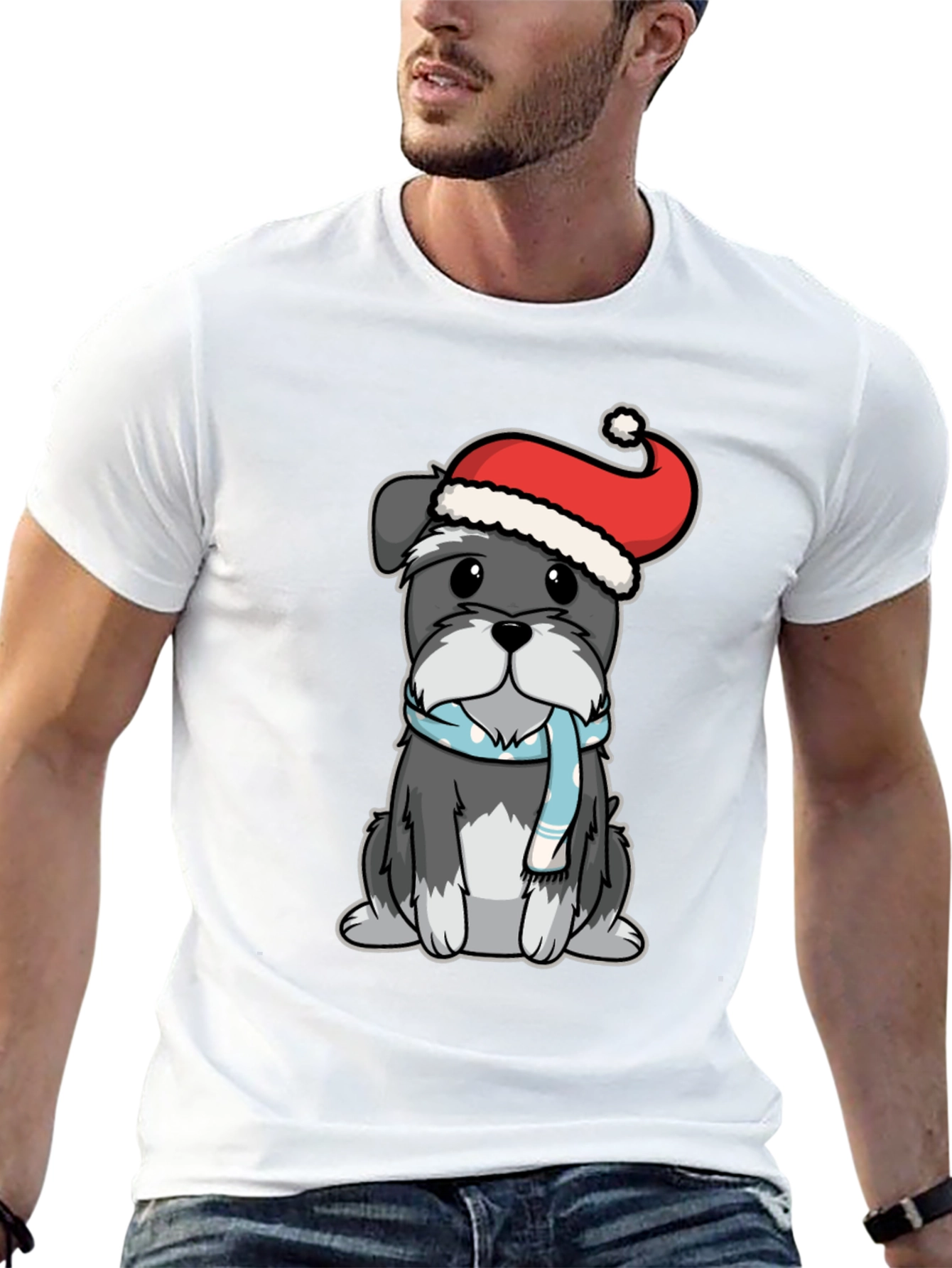 Dog Christmas T-Shirt - Festive Holiday Apparel