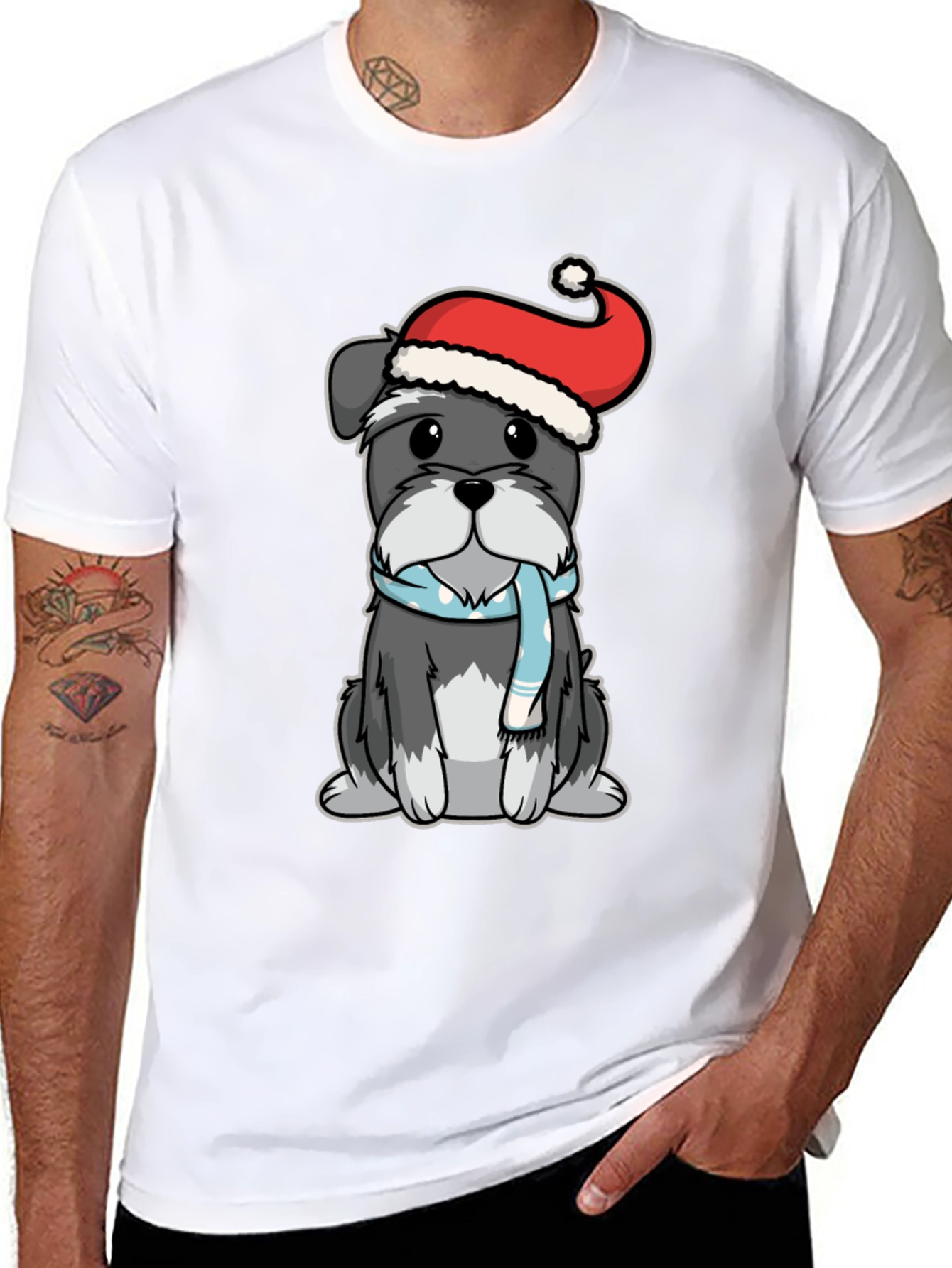 Dog Christmas T-Shirt - Festive Holiday Apparel