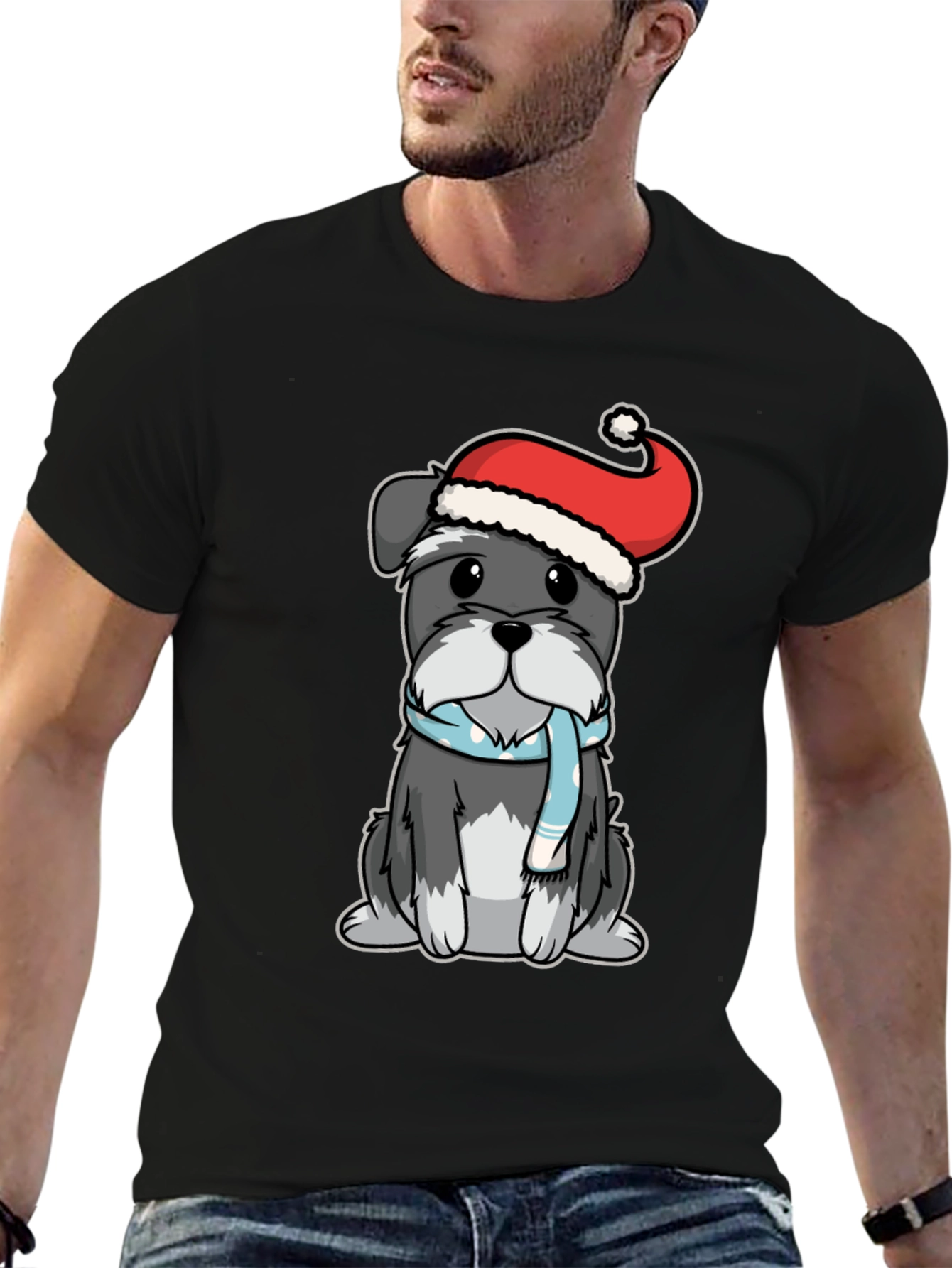 Dog Christmas T-Shirt - Festive Holiday Apparel