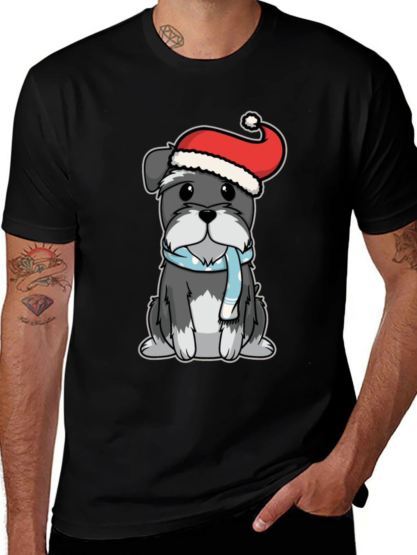Dog Christmas T-Shirt - Festive Holiday Apparel